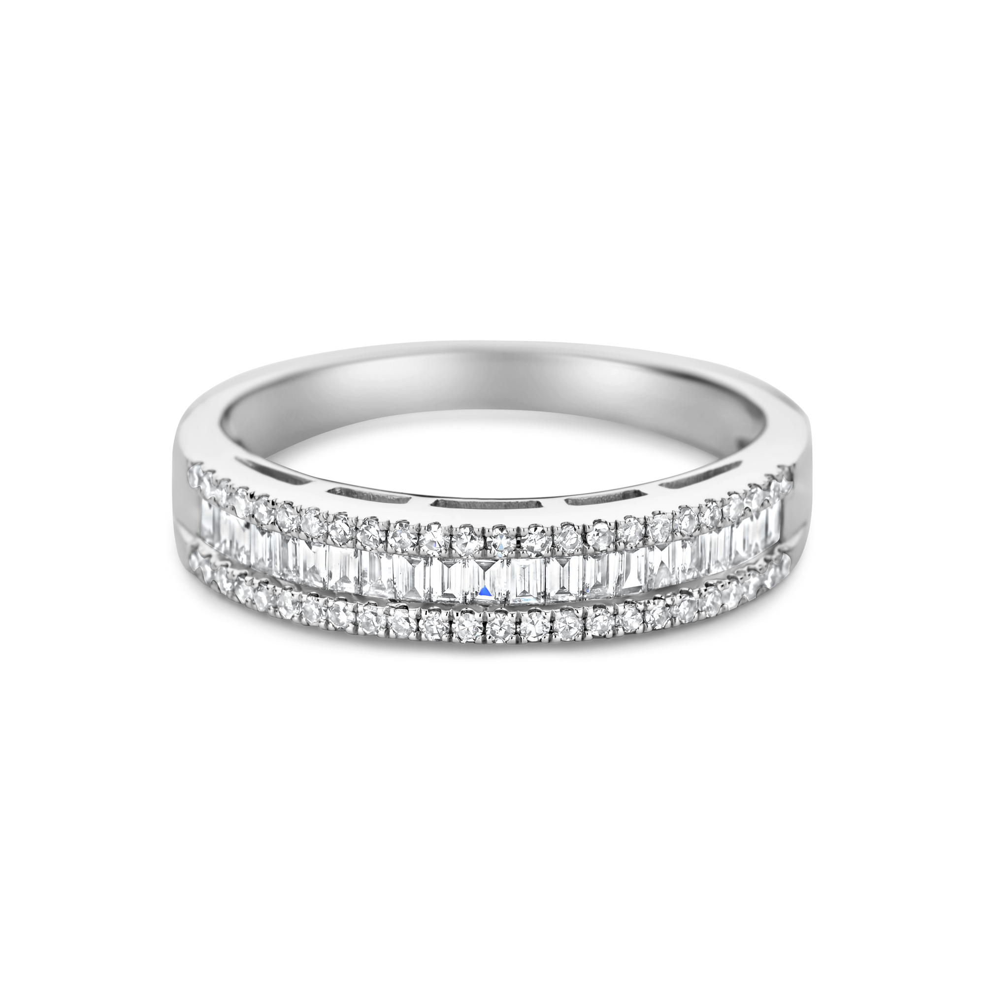 Witgouden ring met diamant R141-R44092A0S-R17-W