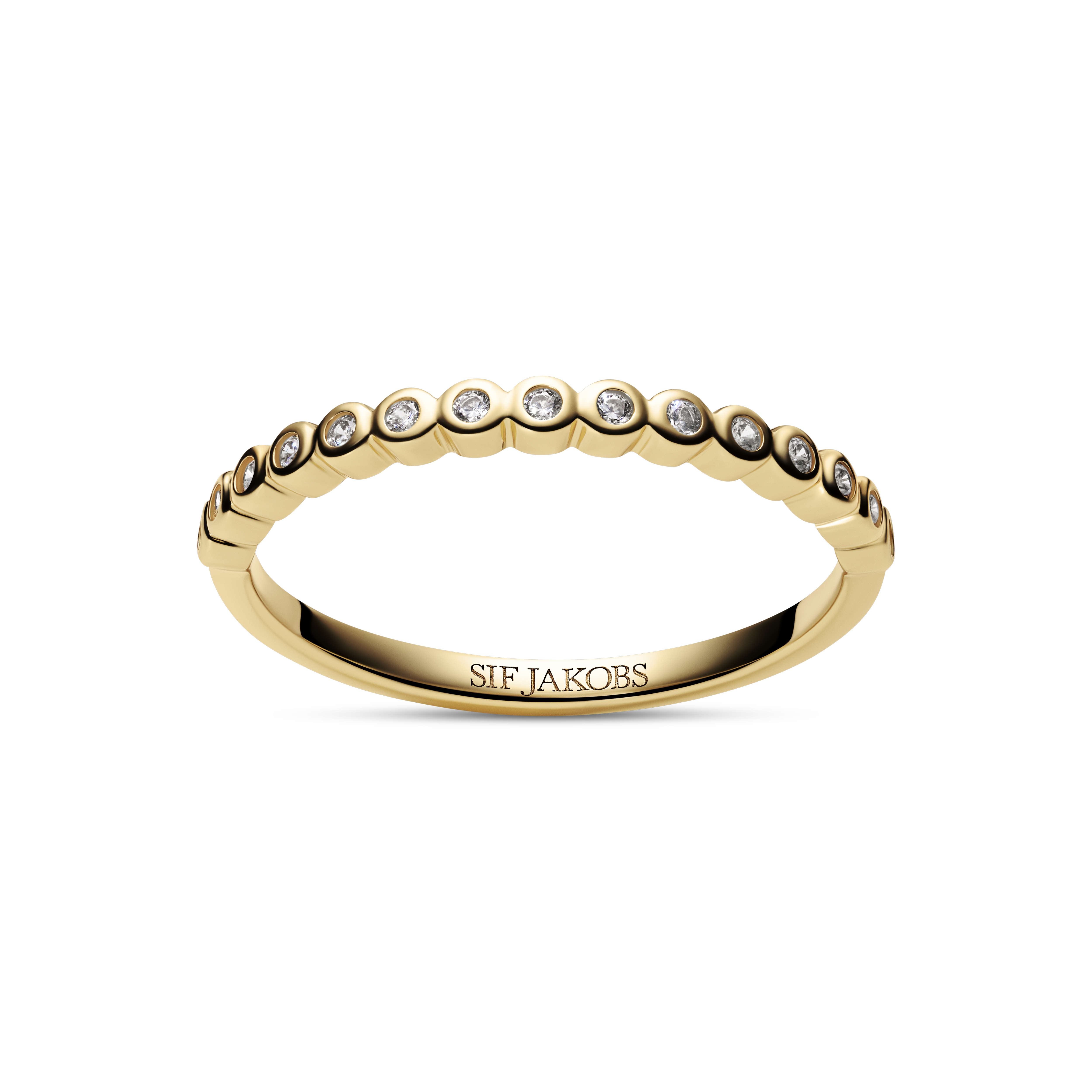 Ring Sarzana gold plated met zirkonia - SJ-R2750-CZ-YG