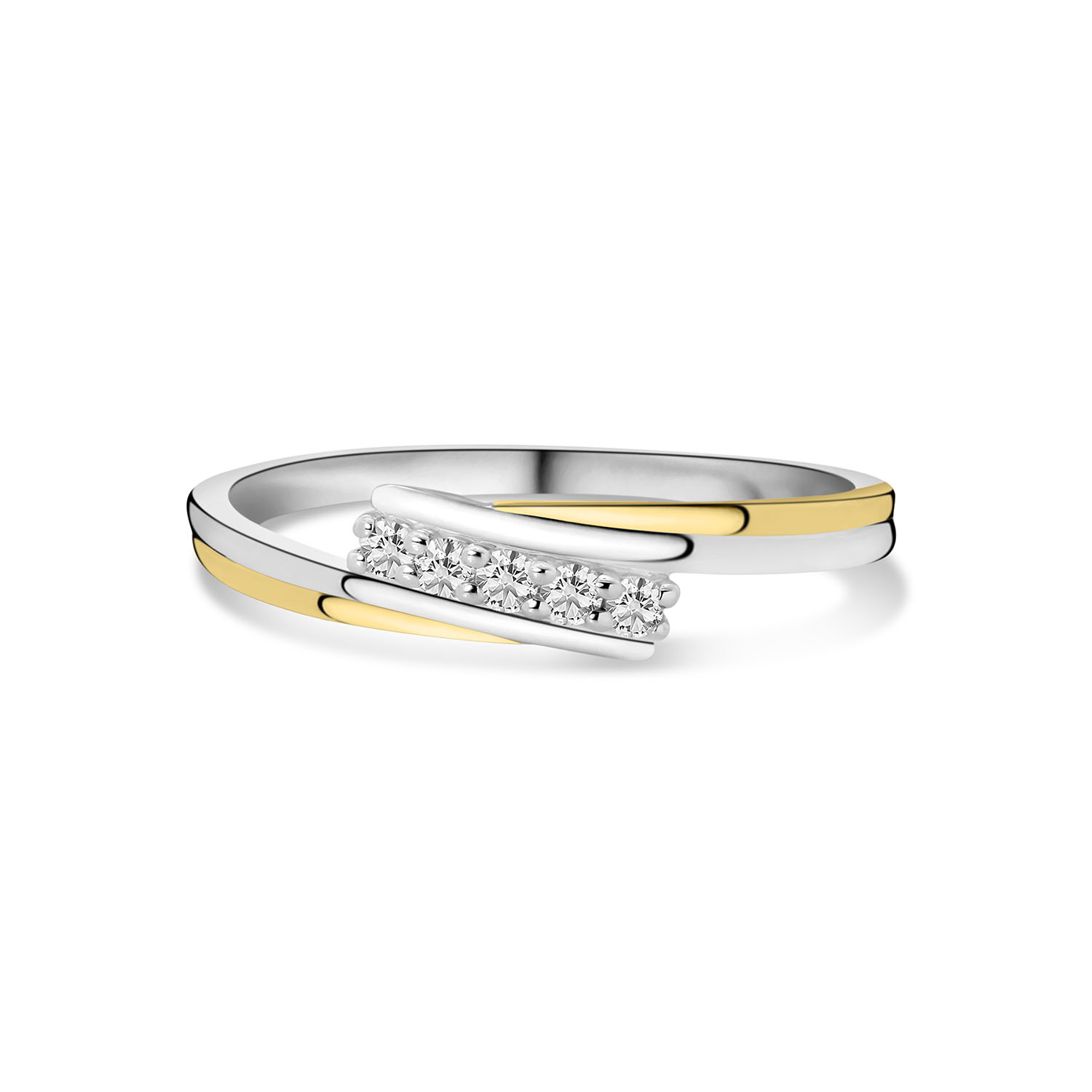 Bicolor ring met diamanten R092-46798R015-YW