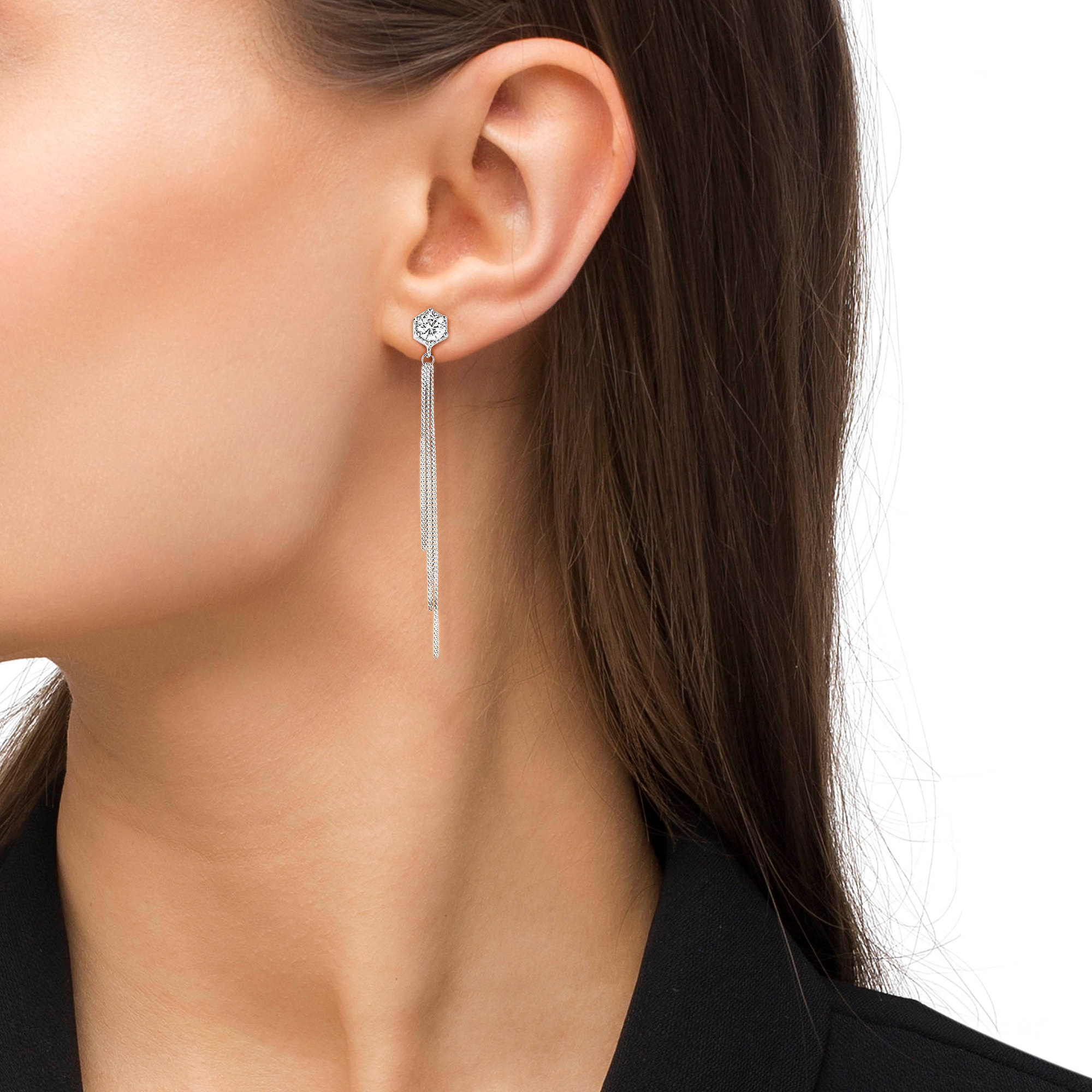 Oorhangers van sterling zilver met zirkonia 2026216