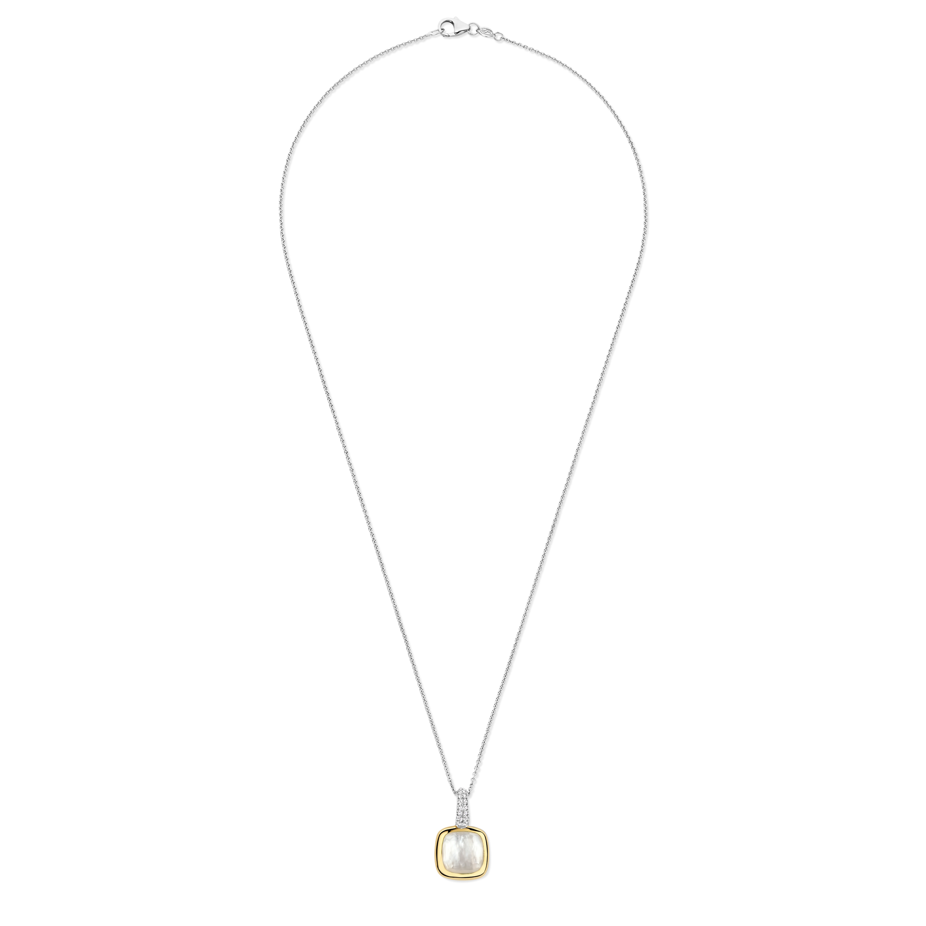 Ketting van gold plated  met hanger 6828MW