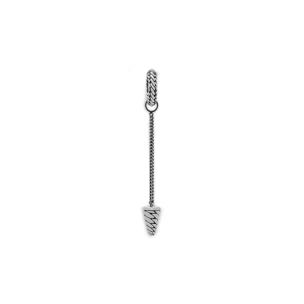 Oorring Ben sterling zilver enkel stuk - 416