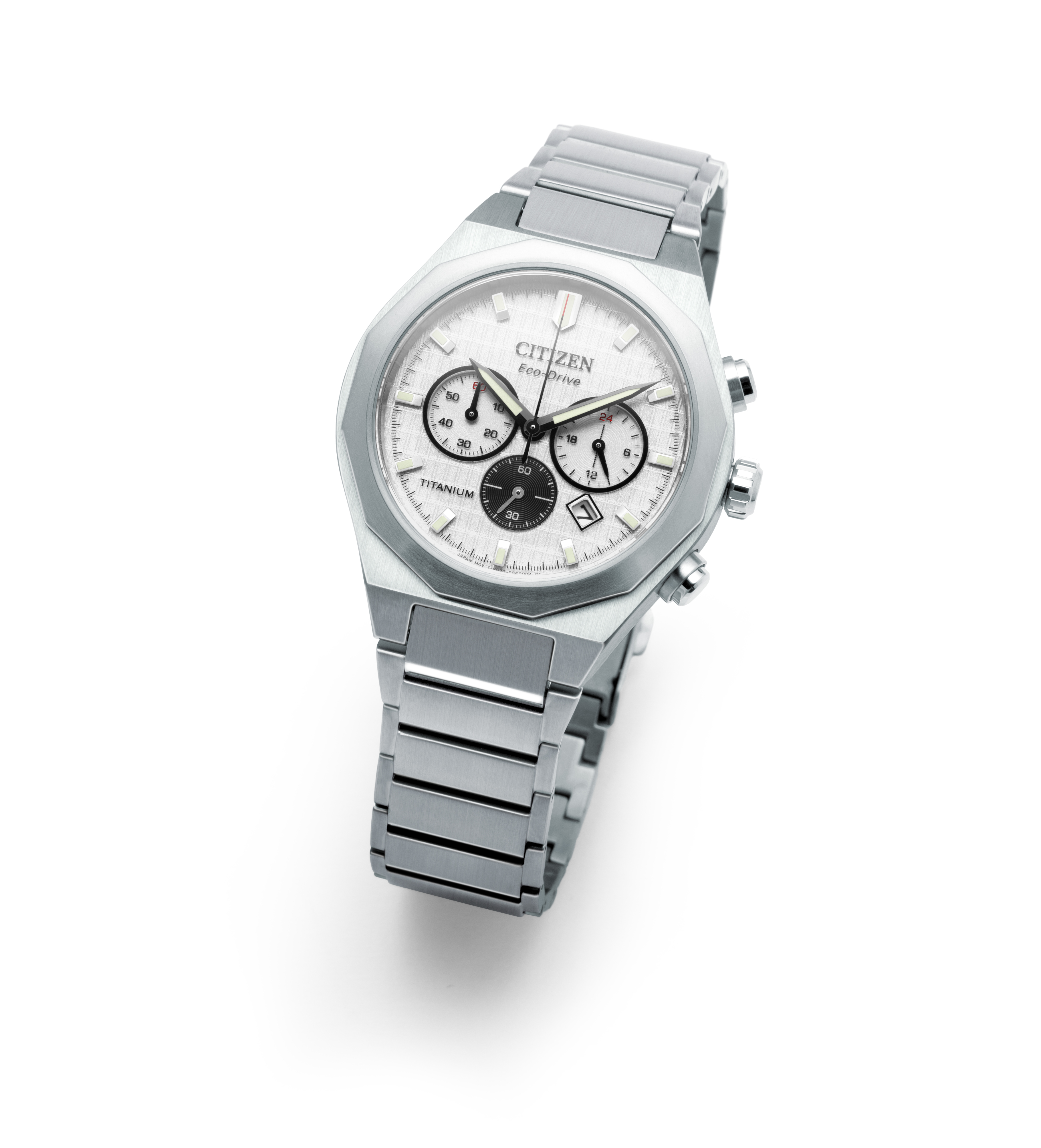 Herenhorloge Super Titanium Zenshin Senkei Wit - CA4690-51A Herenhorloge Super Titanium Zenshin Senkei Wit - CA4690-51A