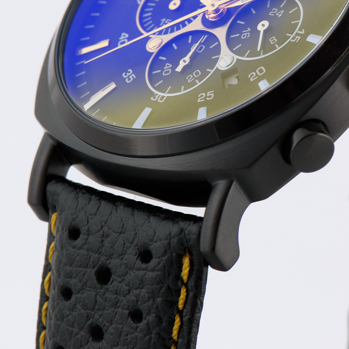 Herenhorloge Lugano Chronograph Black - 1-1645O