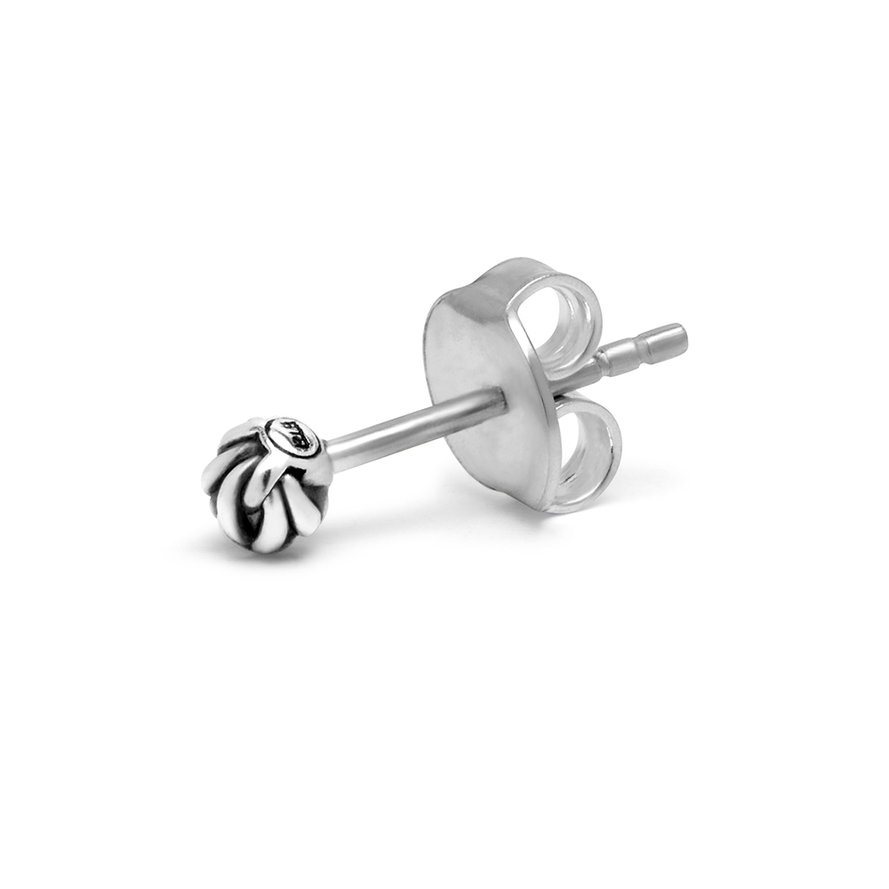 Oorknop Katja enkel stuk van sterling zilver 412