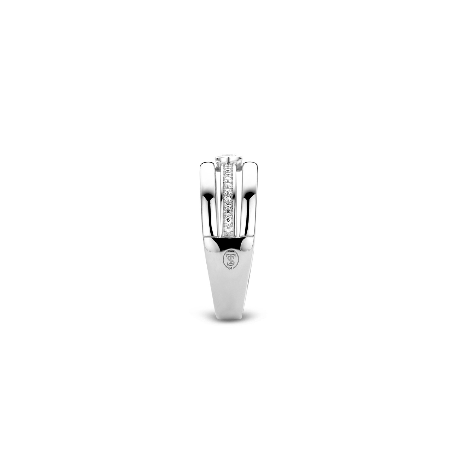Ring van sterling zilver met zirkonia 12094ZI