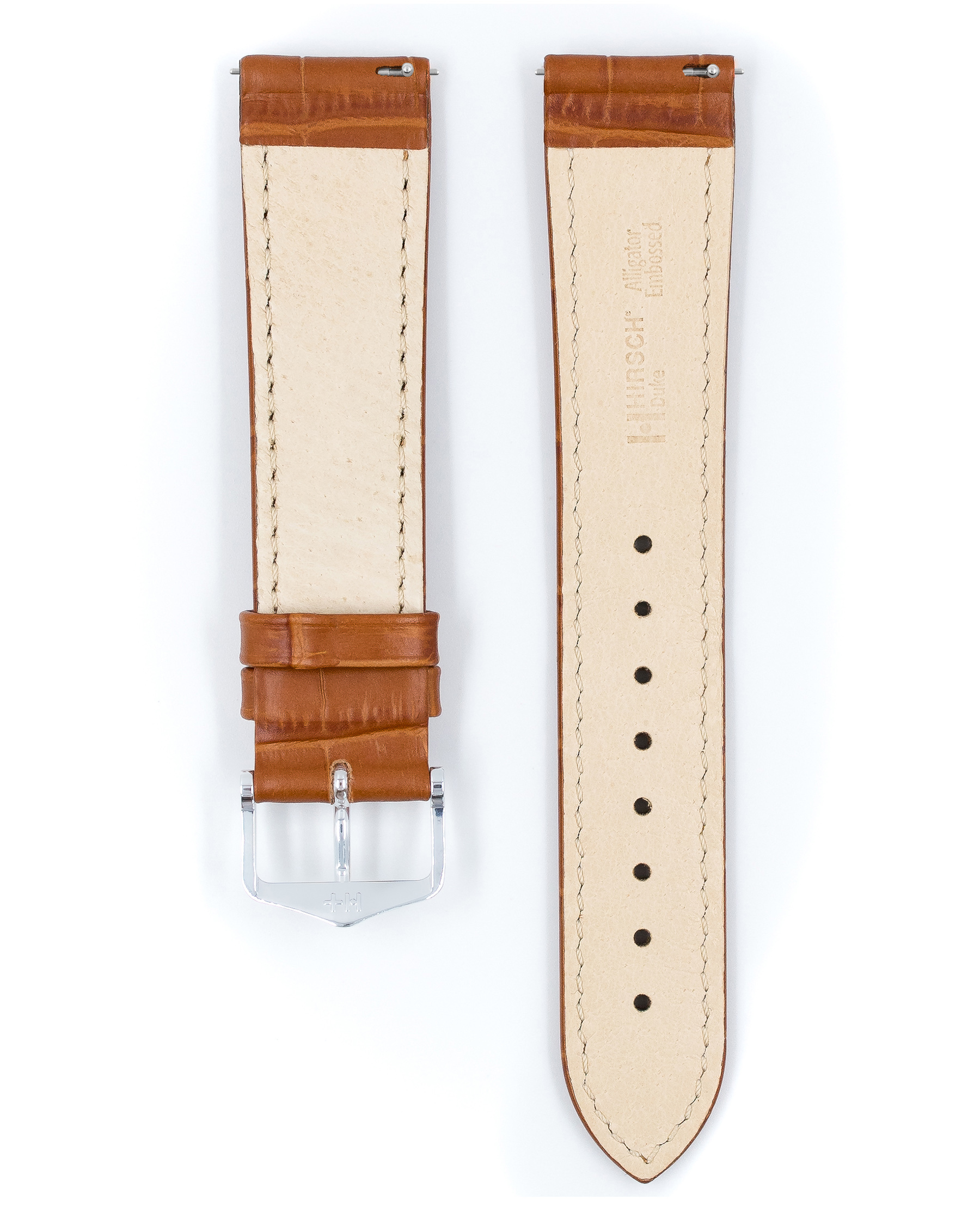 Horlogeband Duke L Honingbruin 18 mm - 01028075-2