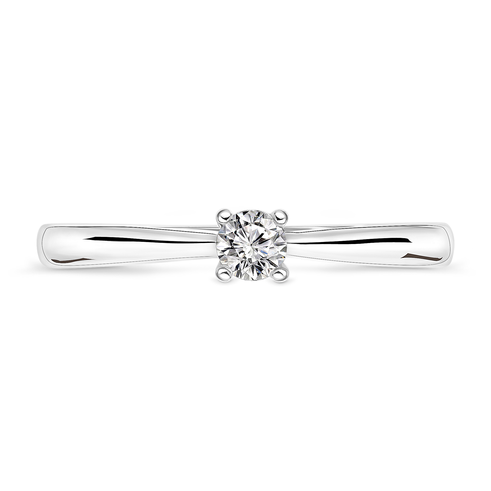 Witgouden diamanten solitair ring 42261721