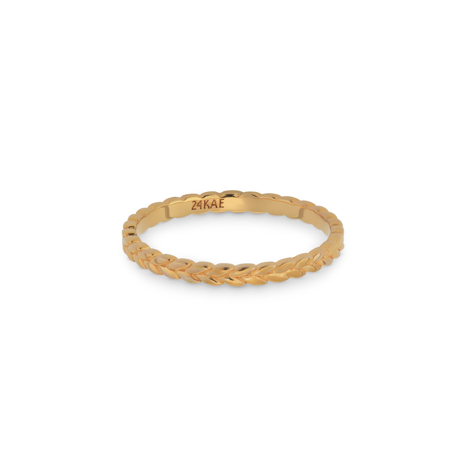 Ring van gold plated sterling zilver met hart detail 12427Y