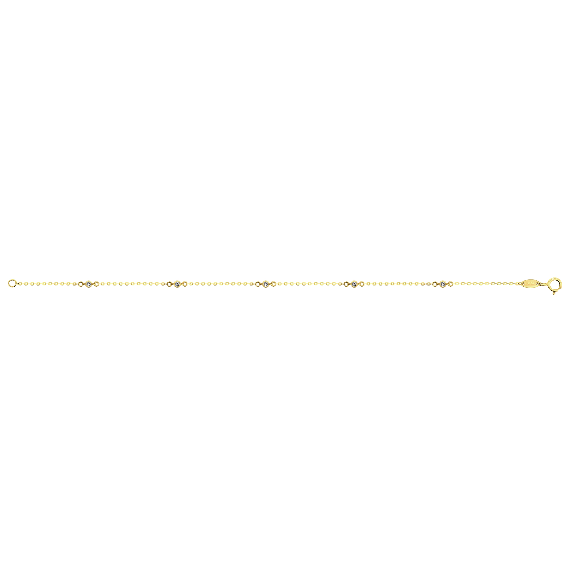 Geelgouden armband 6B3039-FCZ-Y