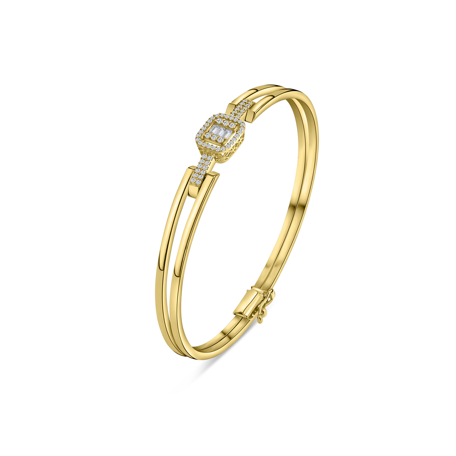 Geelgouden armband met zirkonia V122-VQCTB0772-FCZ-Y