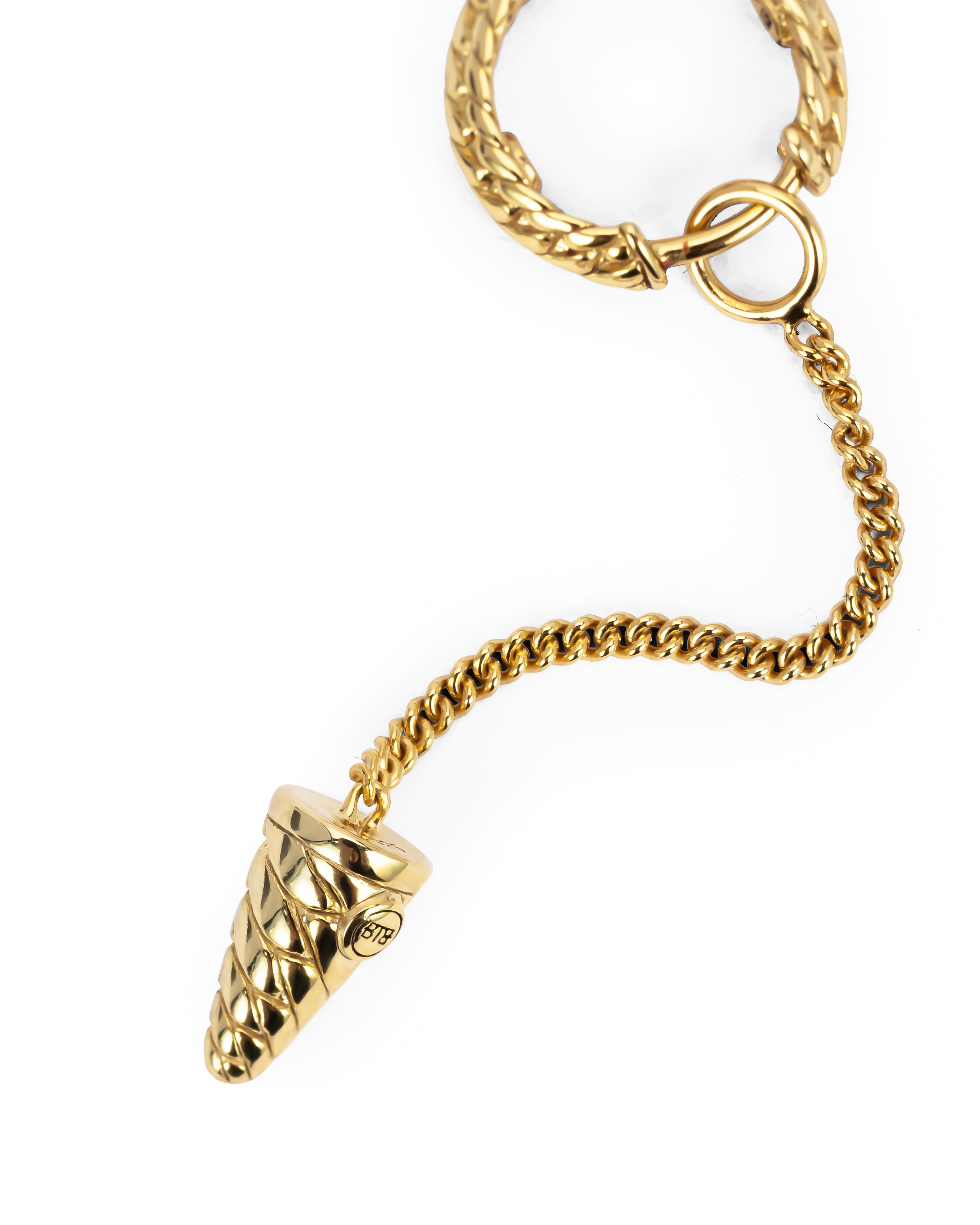Oorring Ben gold plated enkel stuk - 416GV