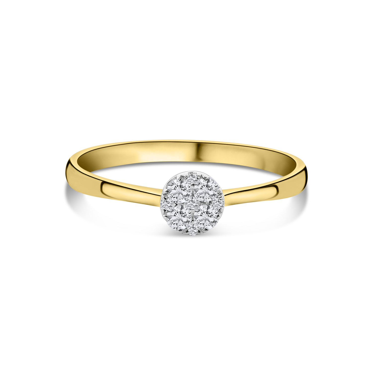 Geelgouden ring met diamanten R092-62564R008-YW