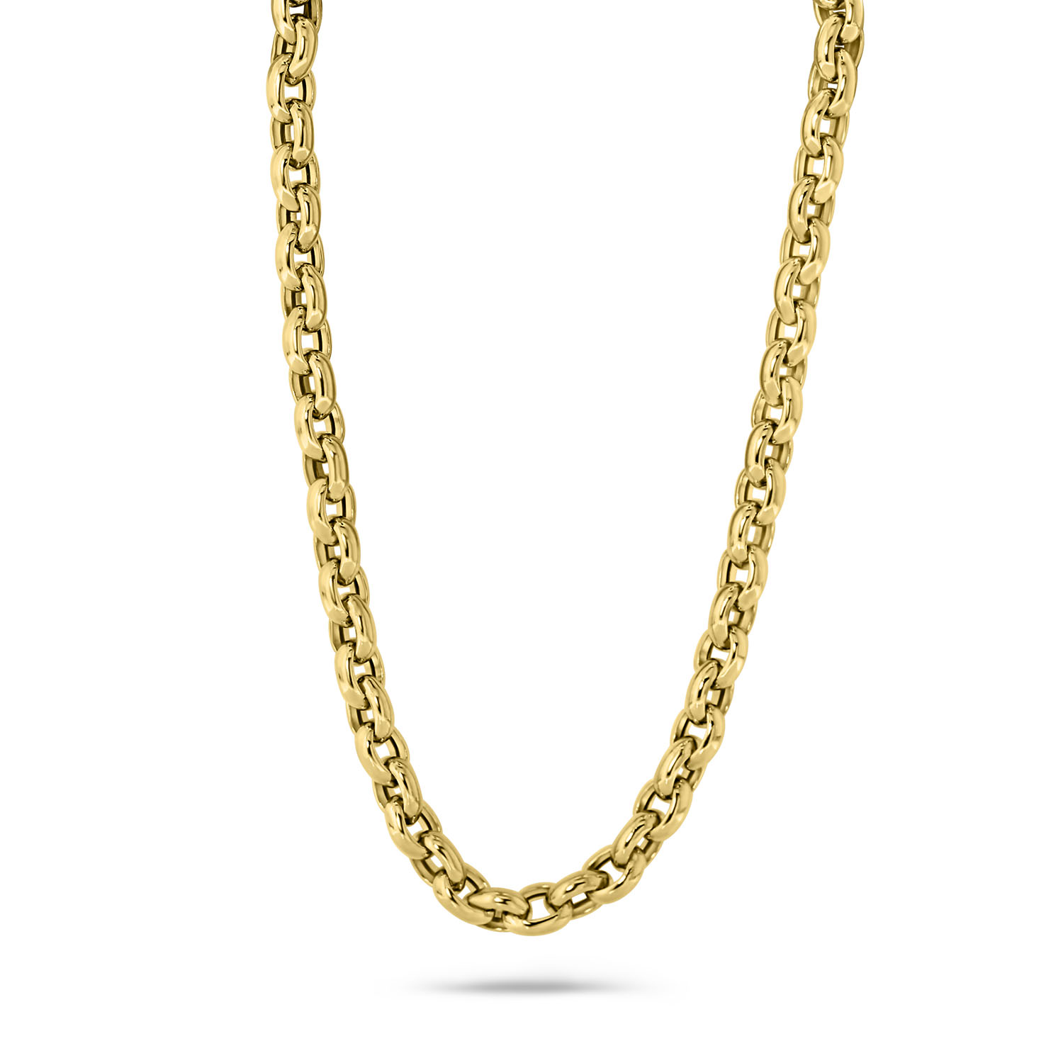 Gouden ketting voor dames van origineel geelgoud met Gouden ketting voor dames van origineel geelgoud met