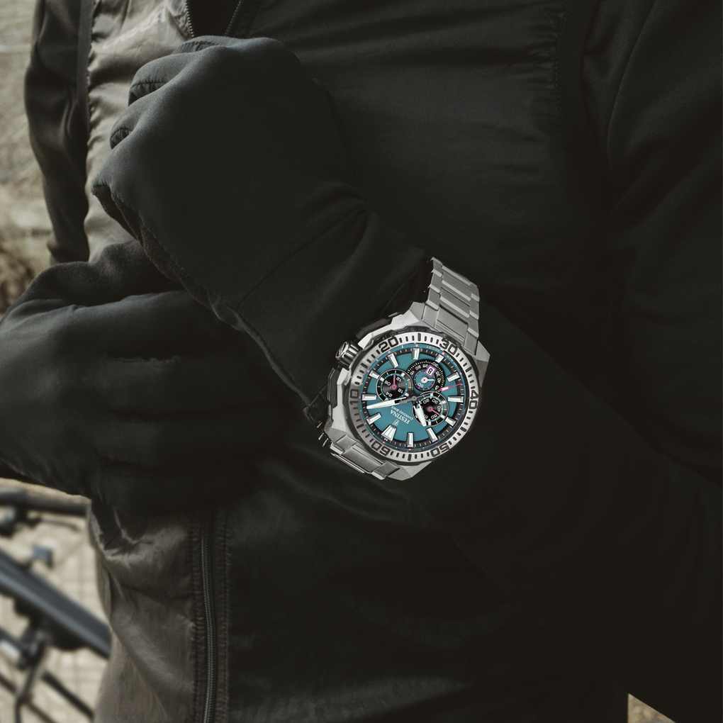 Herenhorloge Chrono Bike Turquoise - F20724-6
