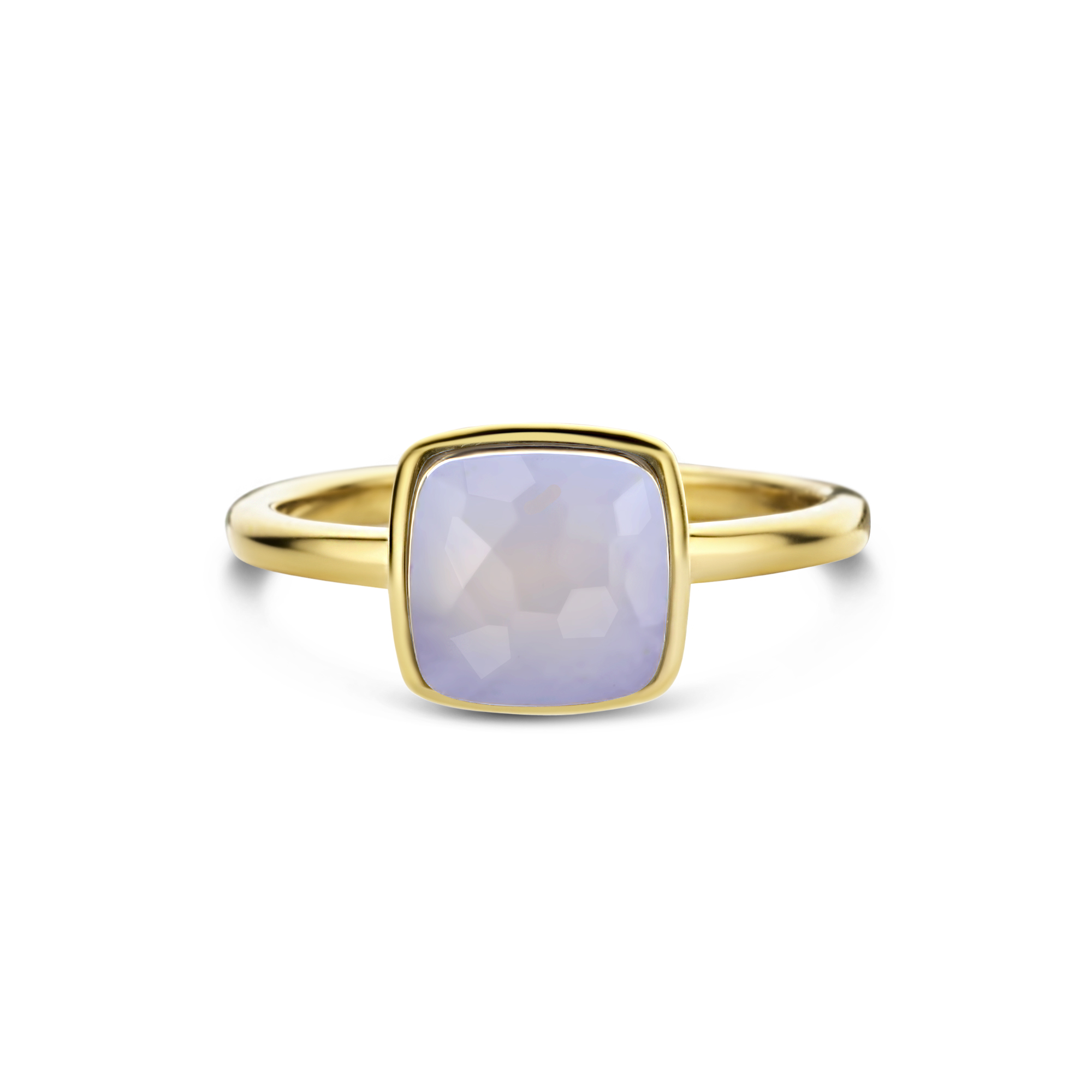 Gold plated ring met chalcedoon 01.446CA.35