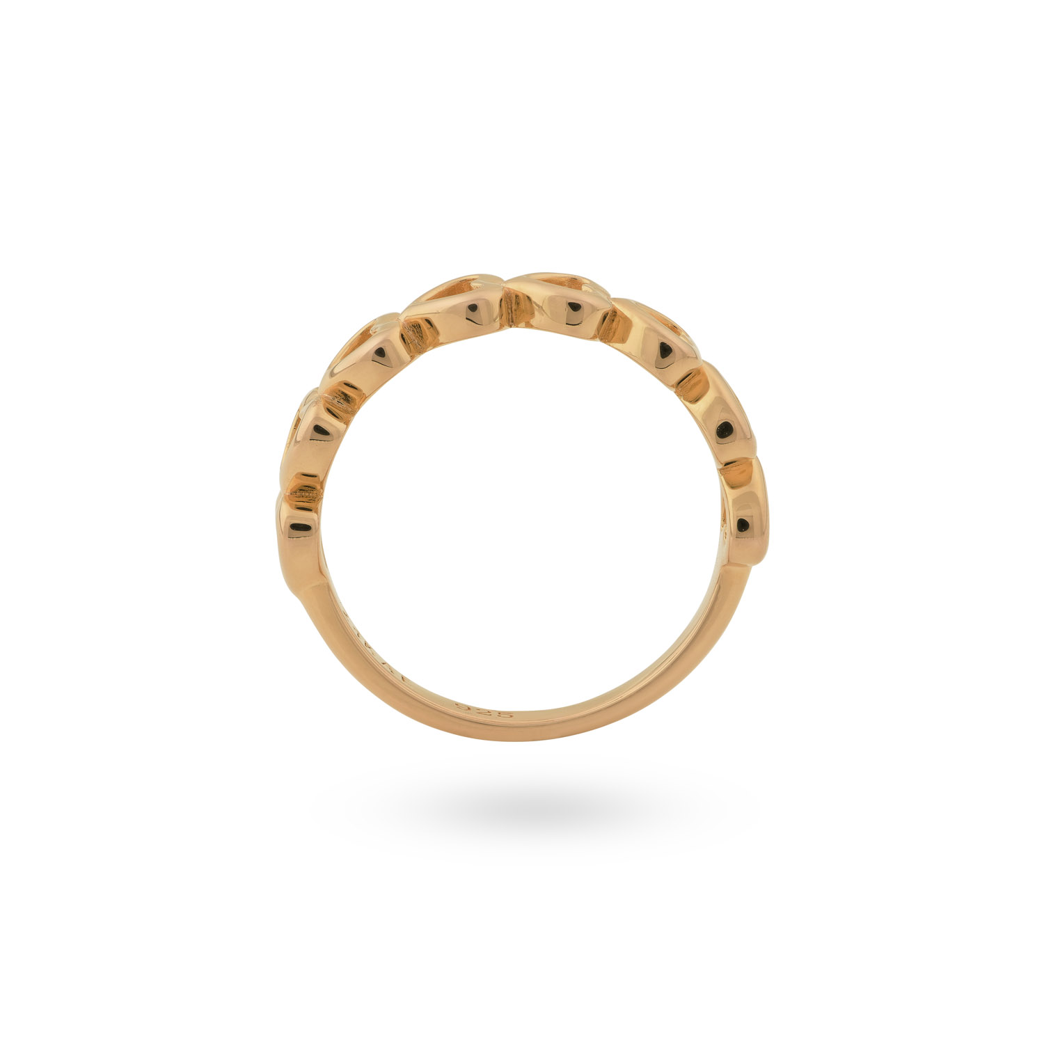 Ring van gold plated met hart detail 12455Y Ring van gold plated met hart detail 12455Y