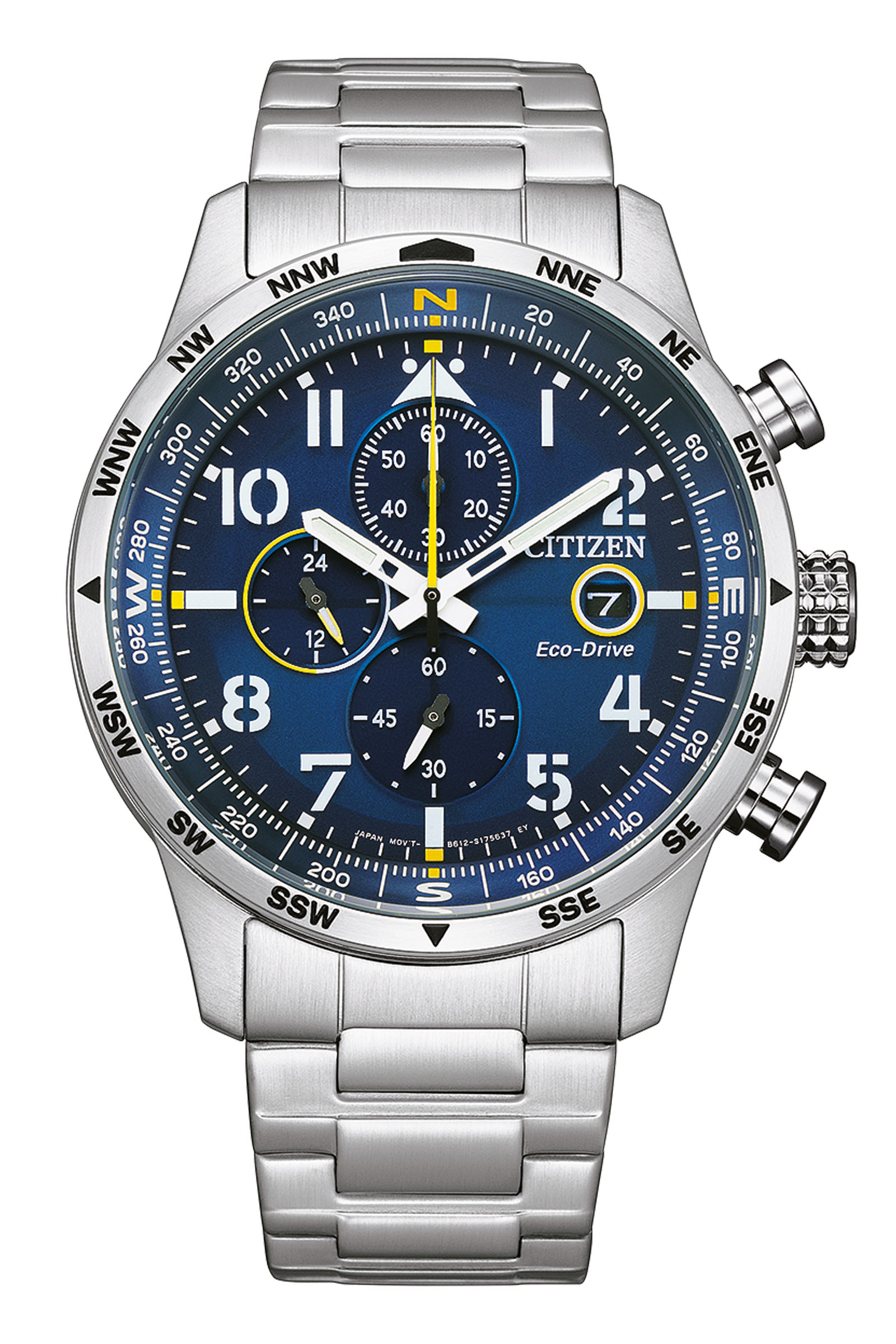 Zilverkleurig eco-drive herenhorloge CA0790-83L