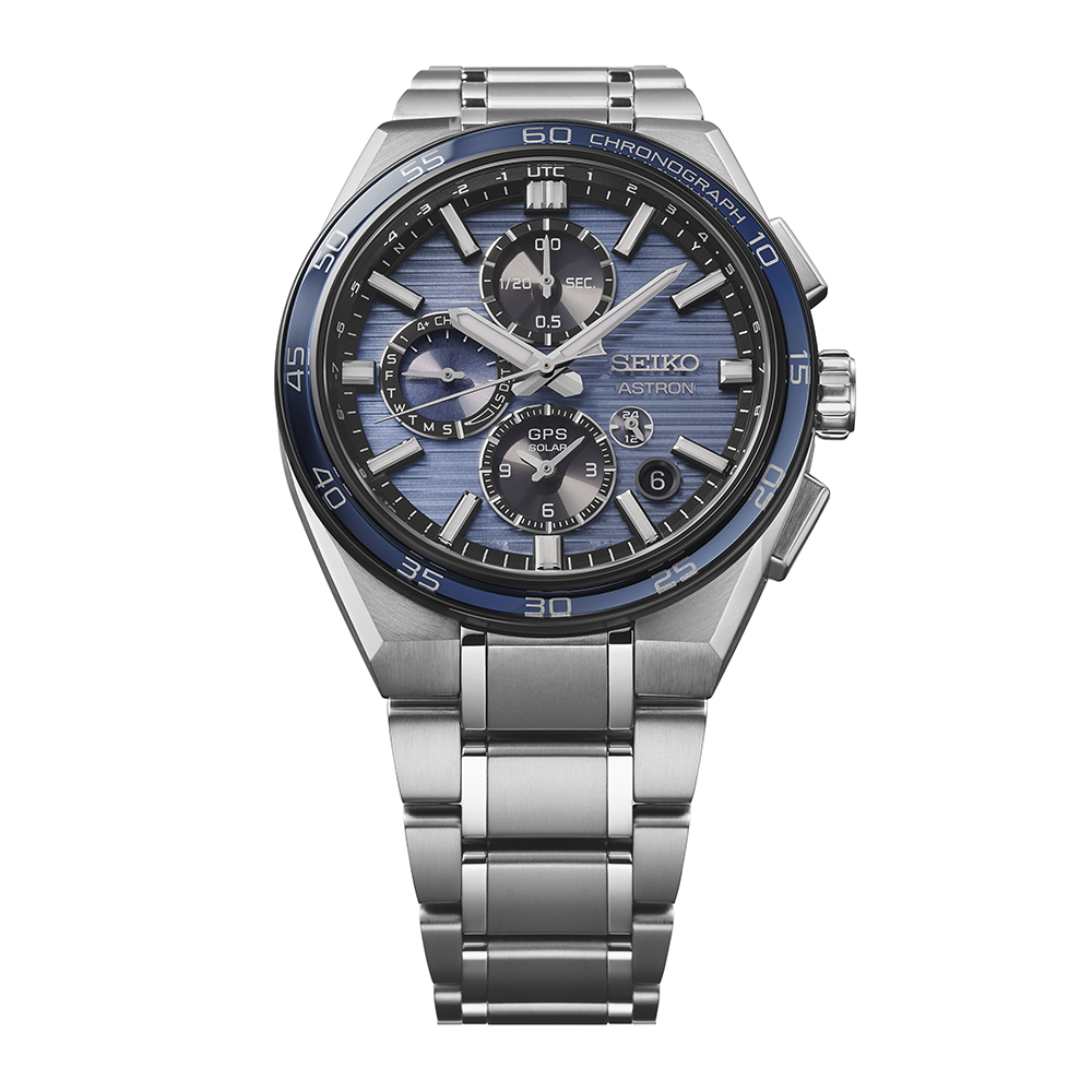 Herenhorloge Astron GPS Solar Titanium Blauw - SSH175J1 Herenhorloge Astron GPS Solar Titanium Blauw - SSH175J1