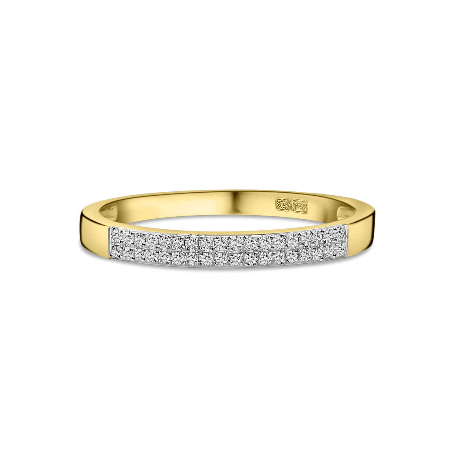 Geelgouden ring met diamanten R480-RR100144ADI-Y