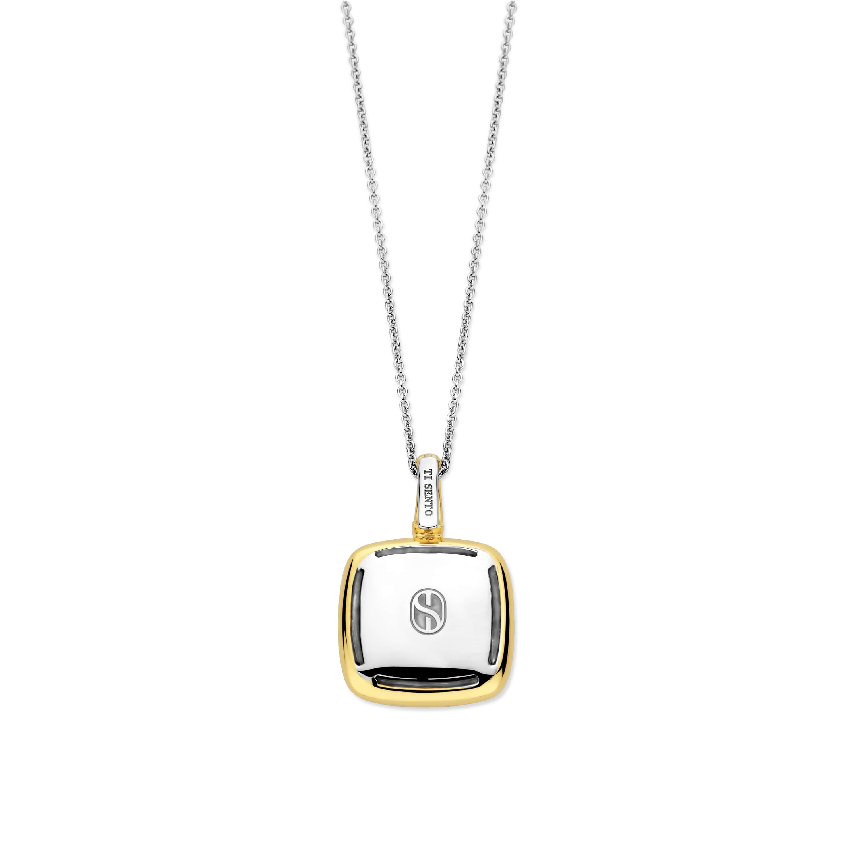 Ketting gold plated  met Kristal hanger - 6836KA