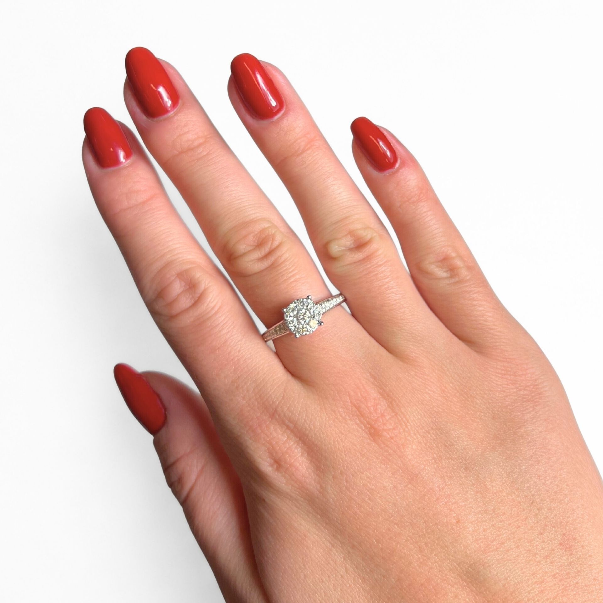 Witgouden ring met diamanten R138-RG76299-W