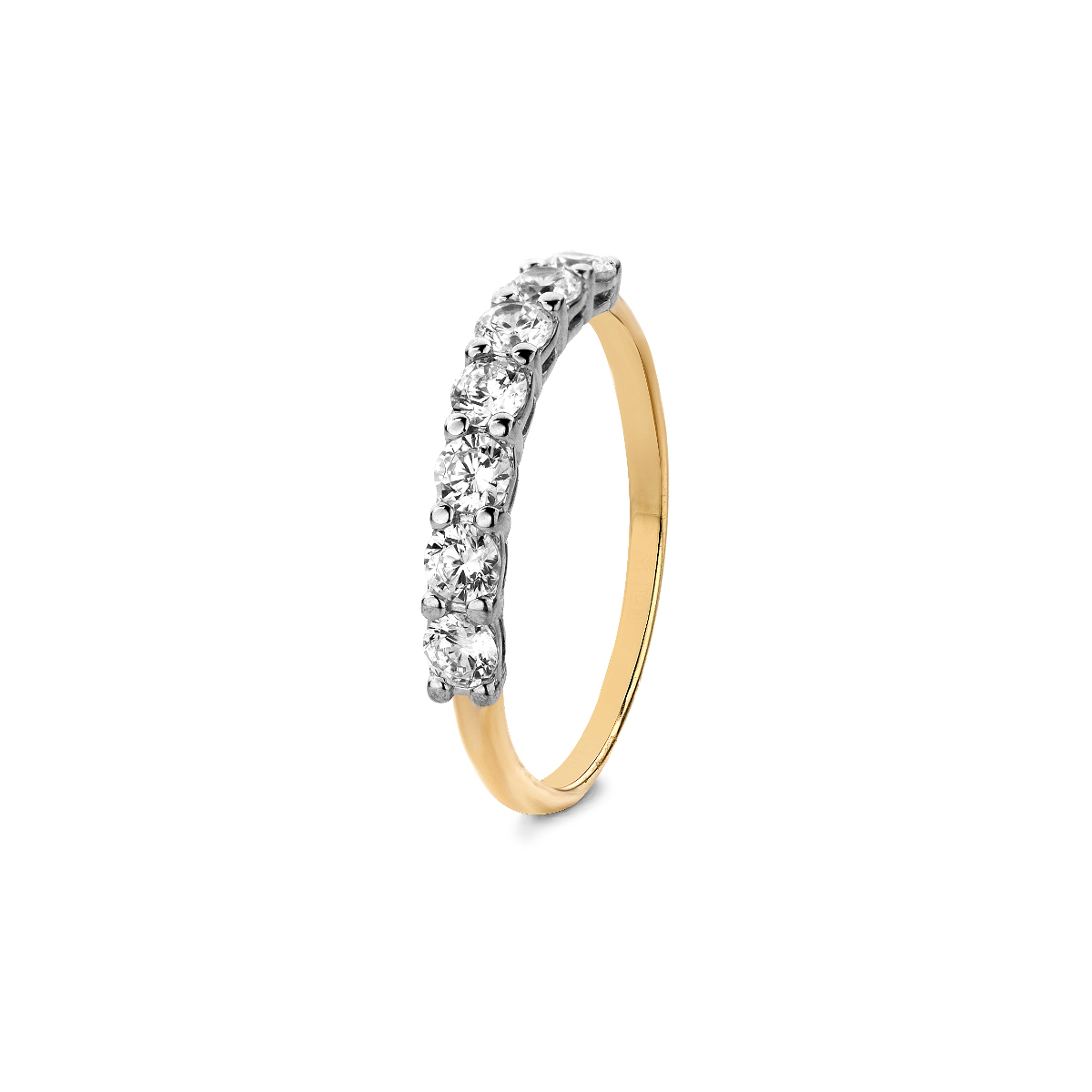 Gouden ring met zirkonia R01-Z-RMS-16
