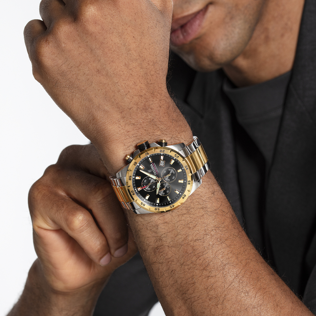 Herenhorloge Timeless Chrono Bicolor Black - F20562-4