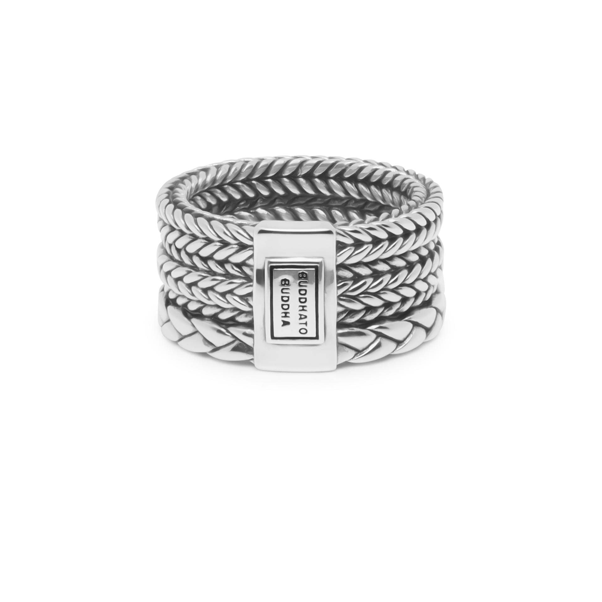 Ring Triple Mini van sterling zilver 615