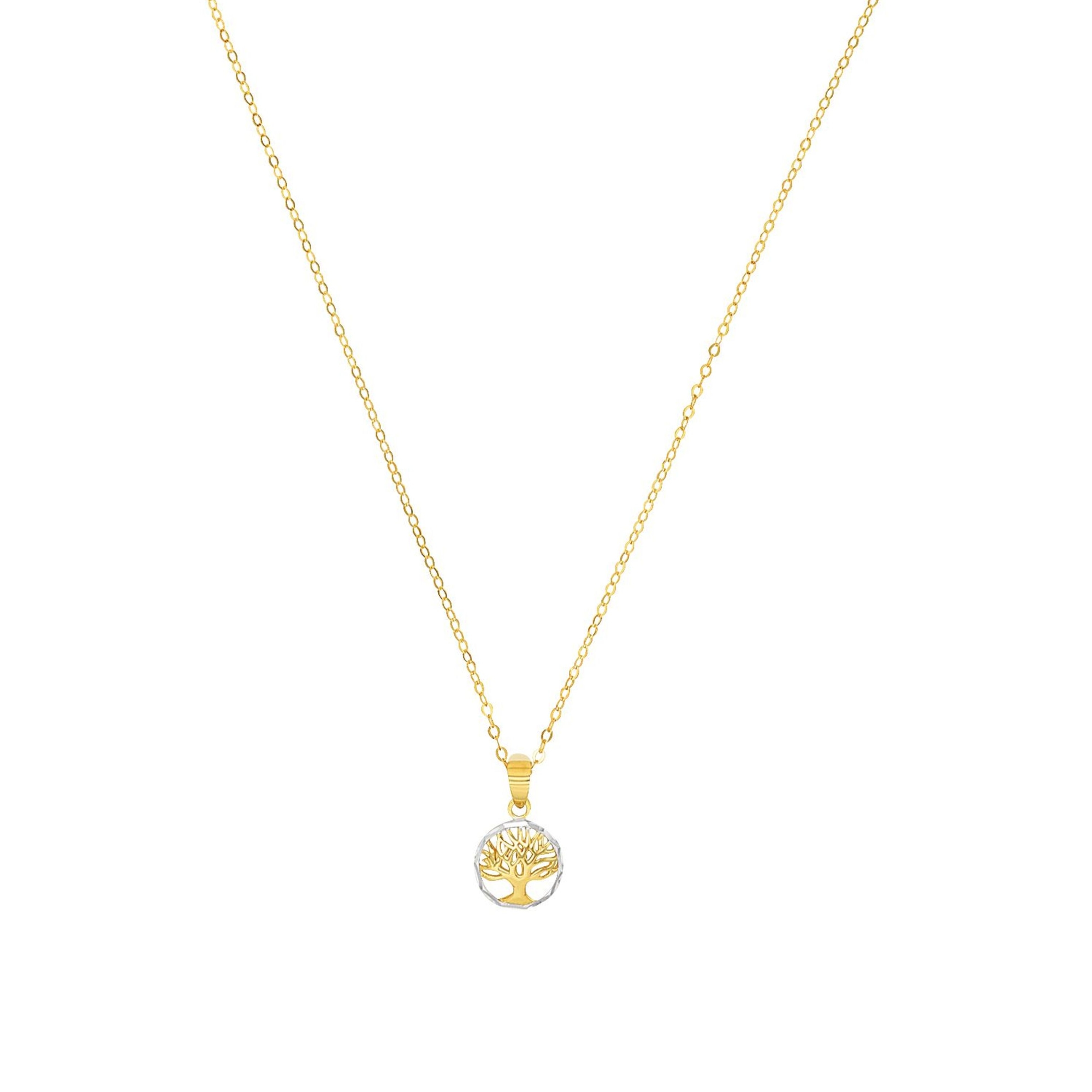 Ketting van geelgoud met "tree of life" hanger - 2030597