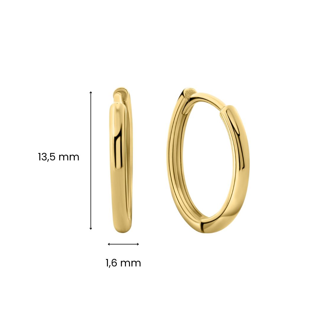 Geelgouden oorringen E122-X3NHUE2131-Y