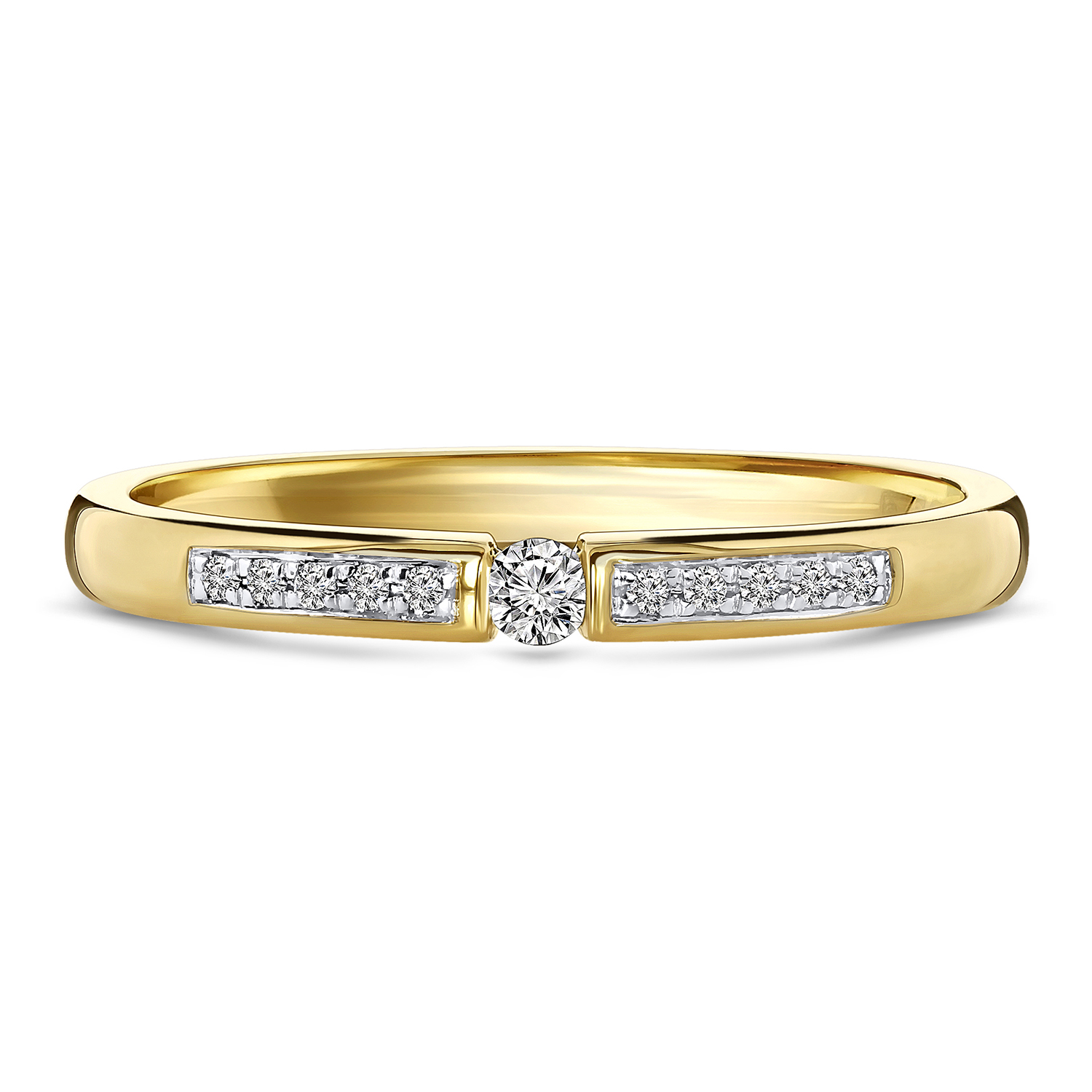 Geelgouden diamant ring 198XA3251QQQDRY