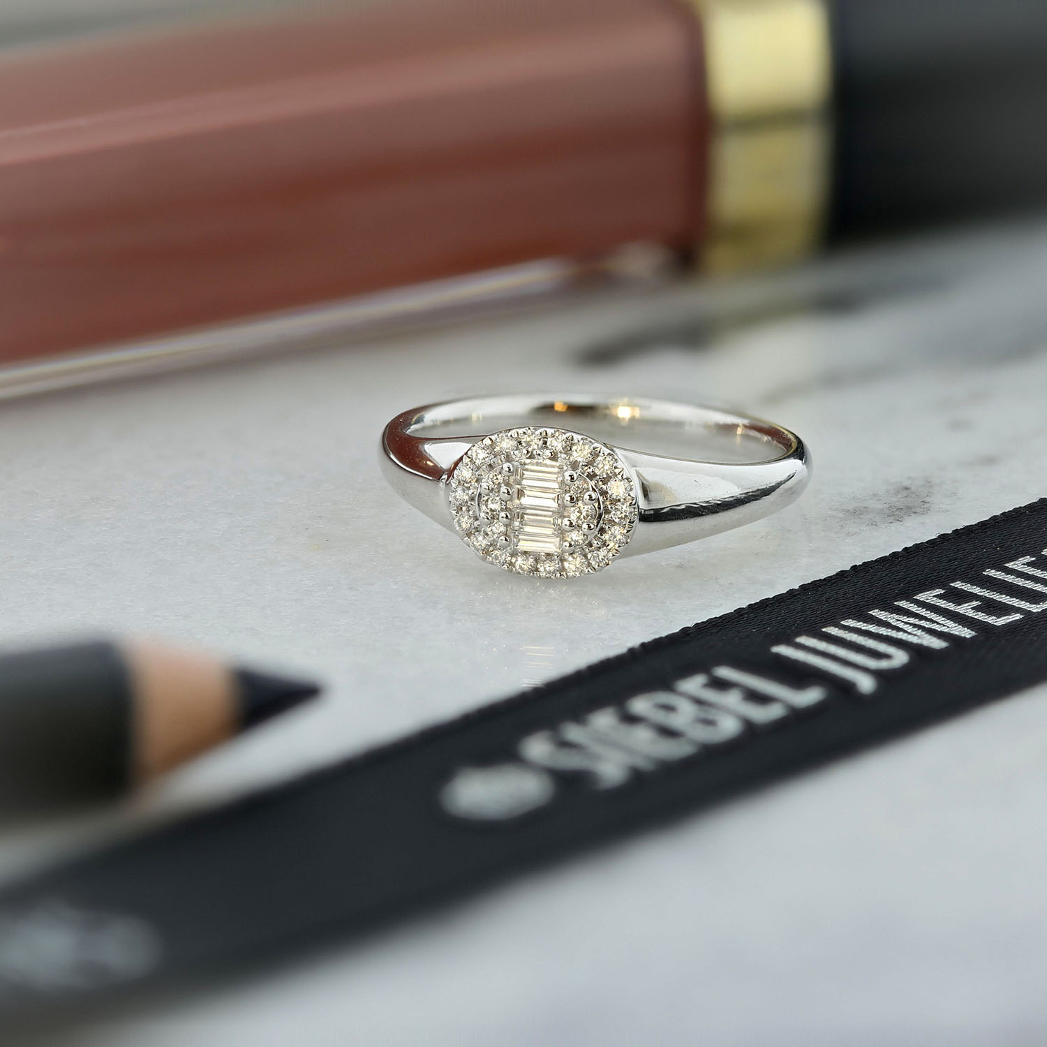 Witgouden ring met diamanten R092-86126R001-W