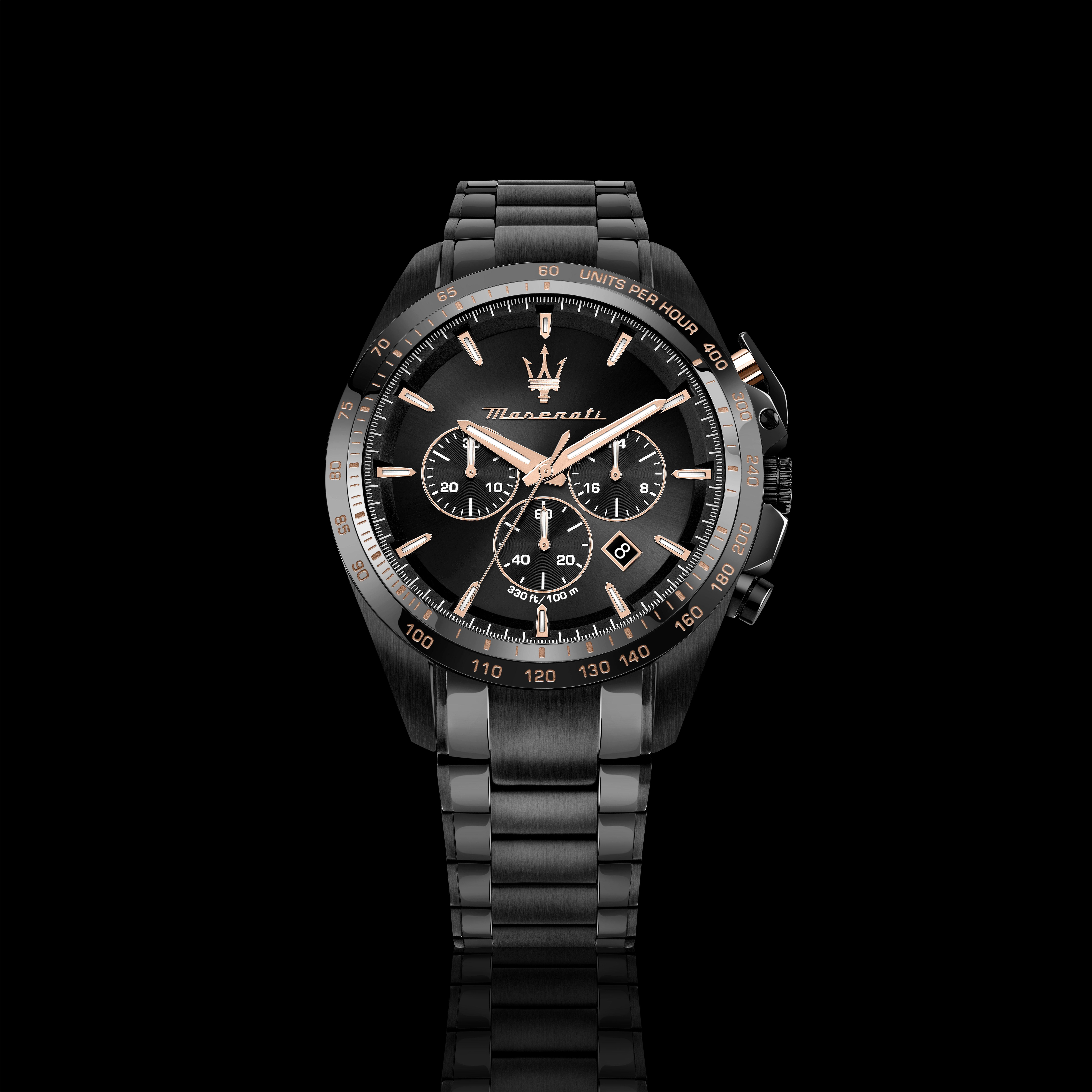 Herenhorloge Traguardo Chronograph Black - R8873612048