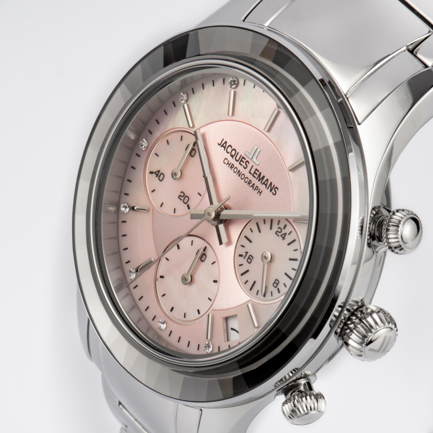 Dameshorloge Venice Chronograph Pink - 1-2151L