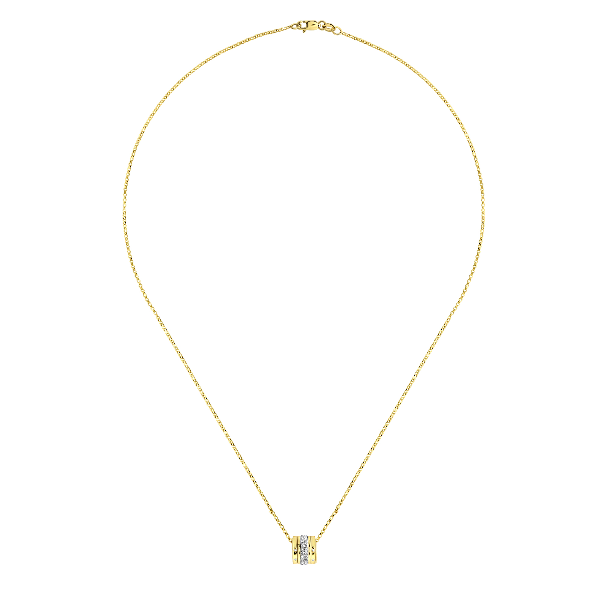 Collier met diamanten hanger 41562688
