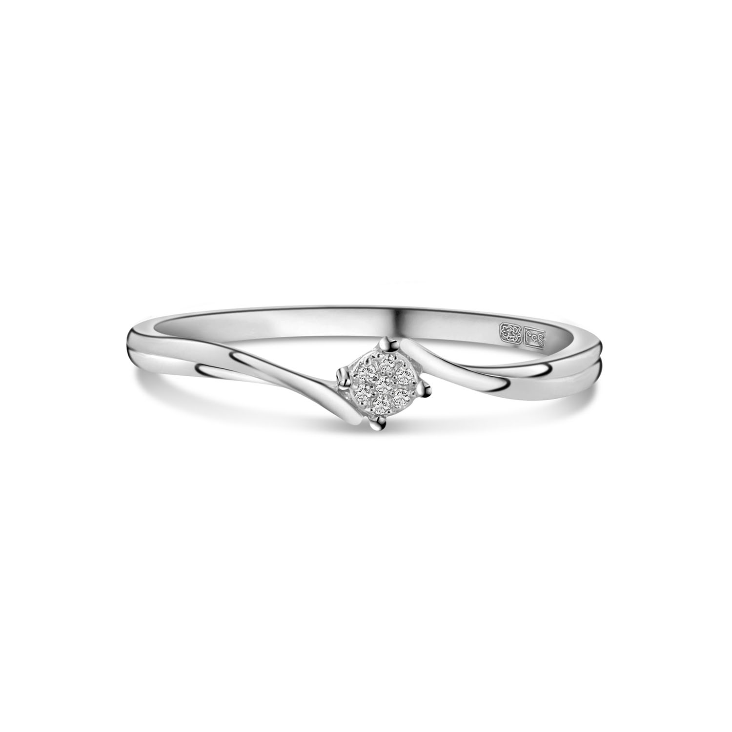 Witgouden ring met diamanten R480-RR010315ADI-W