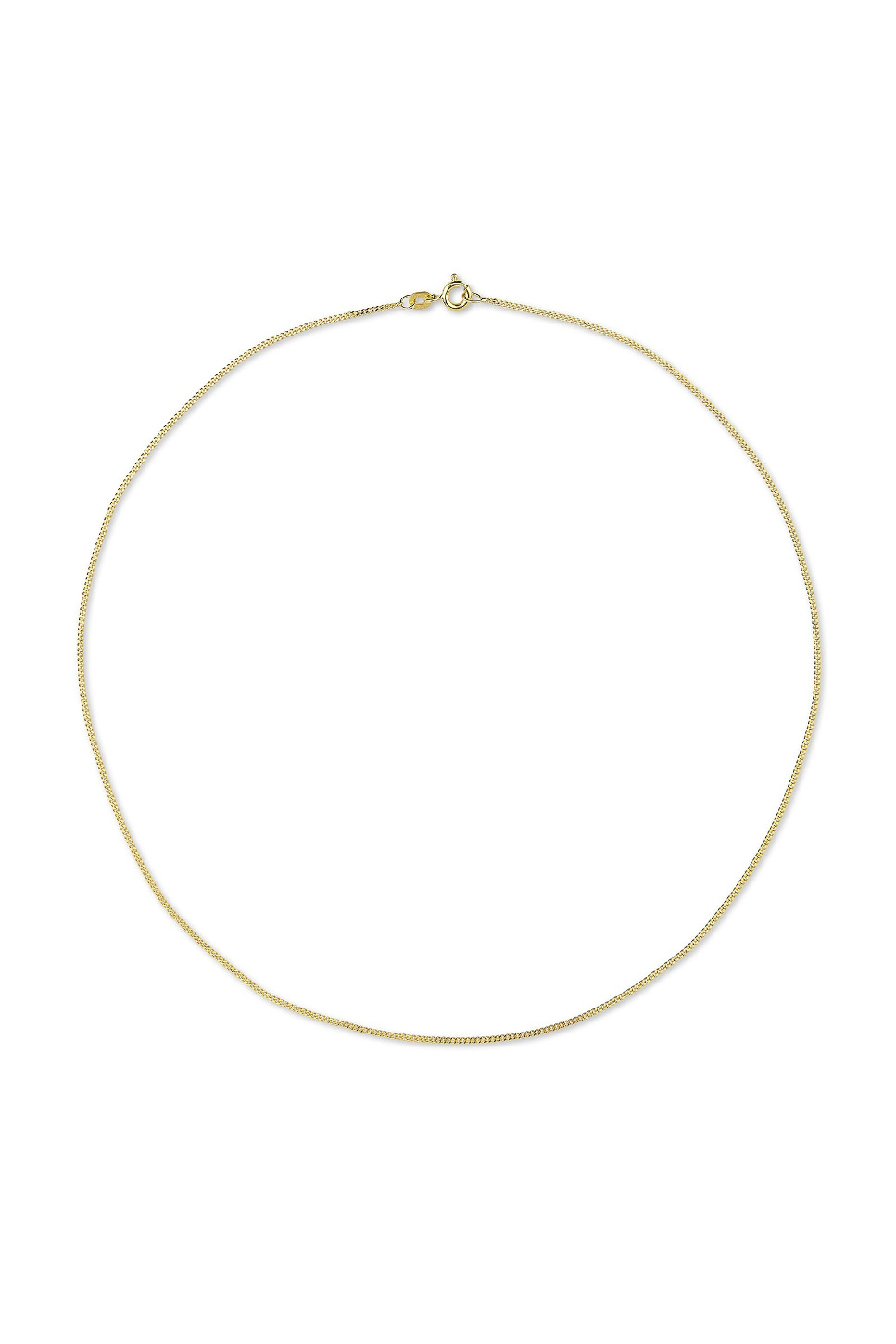 Gouden gourmet collier 38cm CURB-38-0.8Y