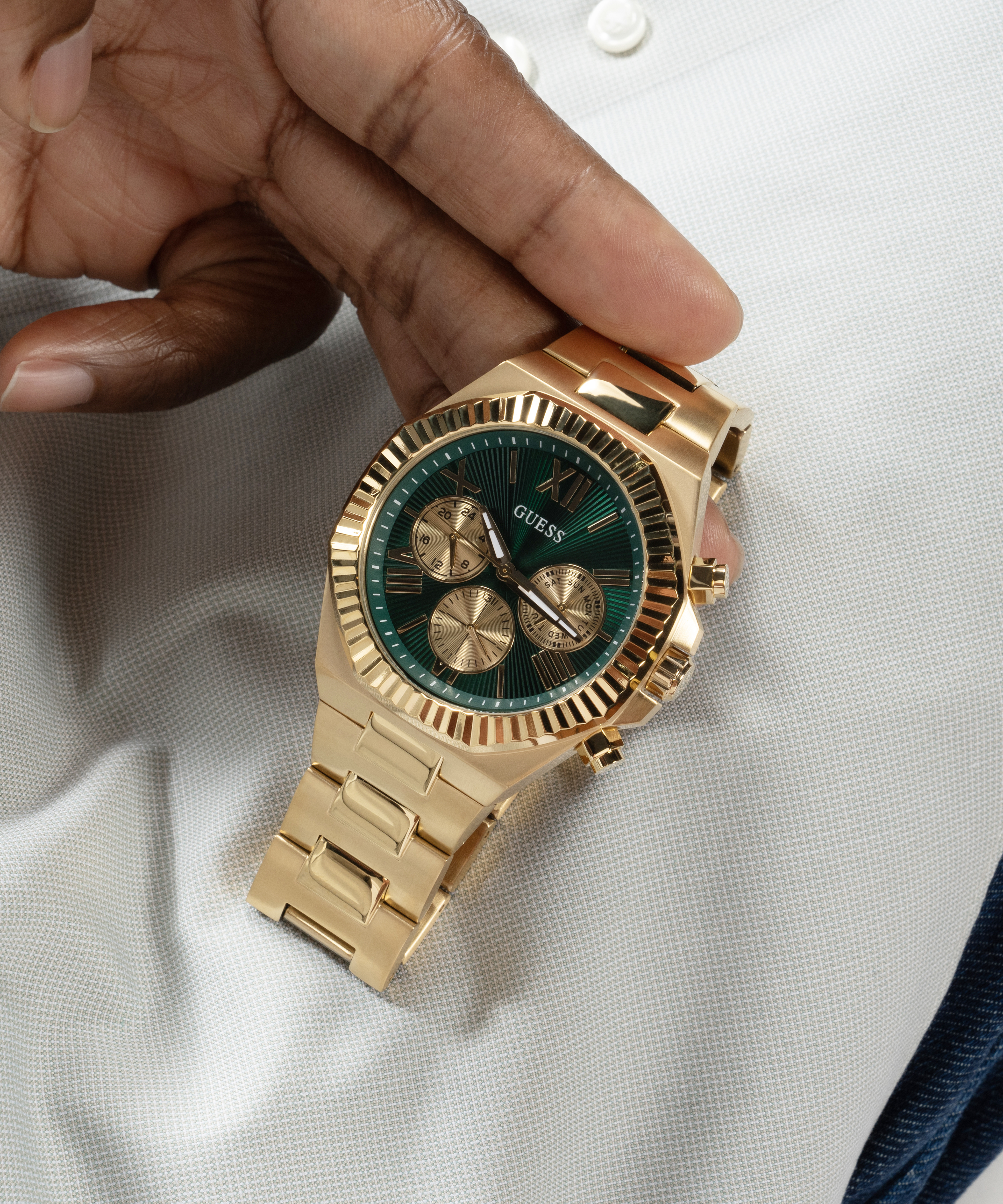 Herenhorloge Equity Groen - GW0703G2
