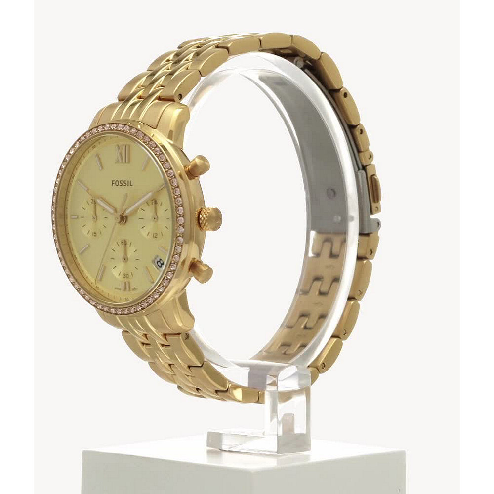 Neutra Chronograaf Goudkleurig Roestvrijstalen Horloge