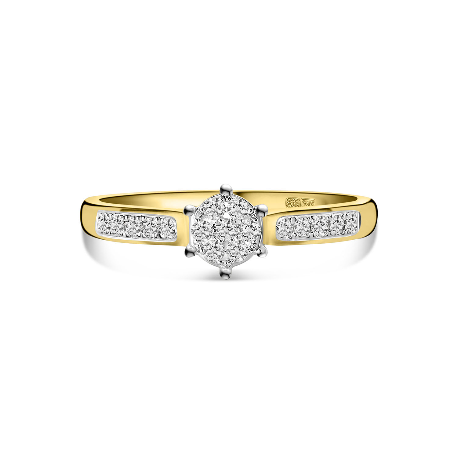 Geelgouden diamant ring R480-RR010226ADI-YW