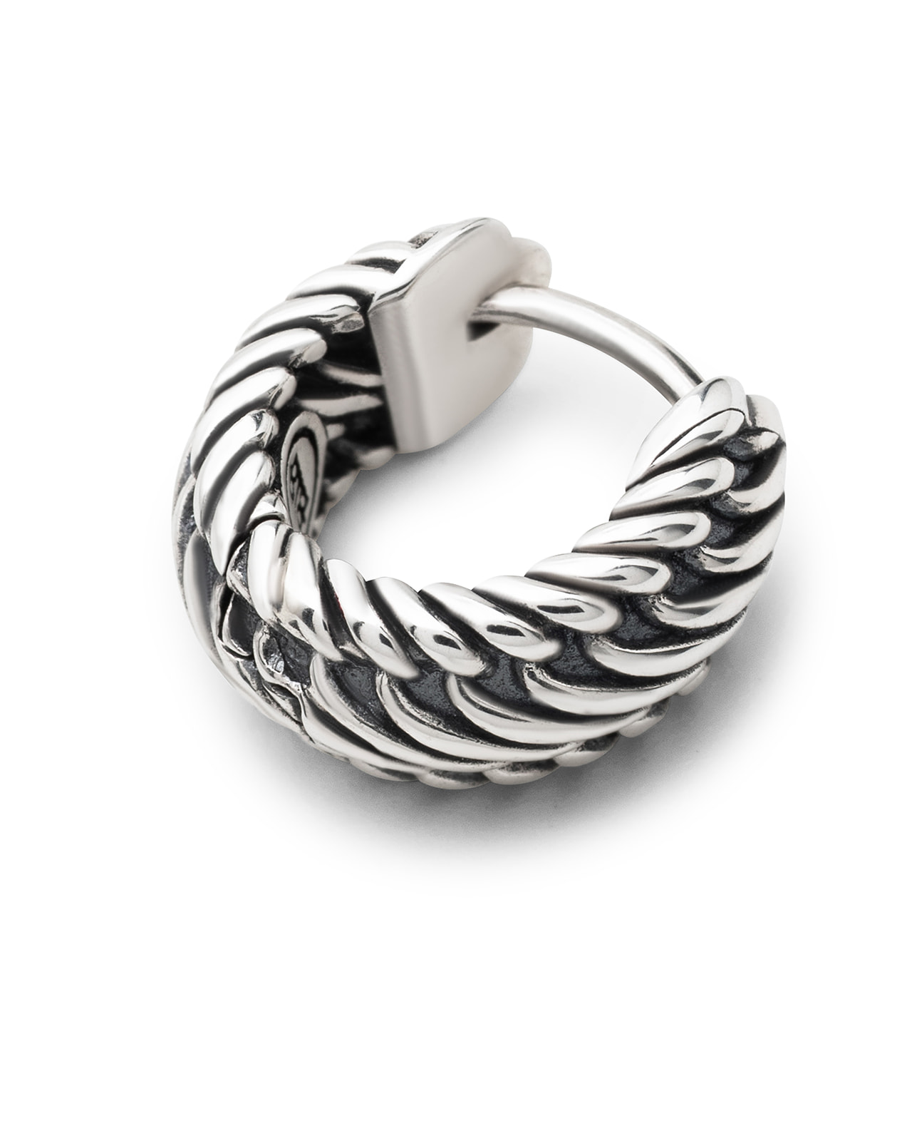 Oorring Edwin Silver enkel stuk - 089 ONE