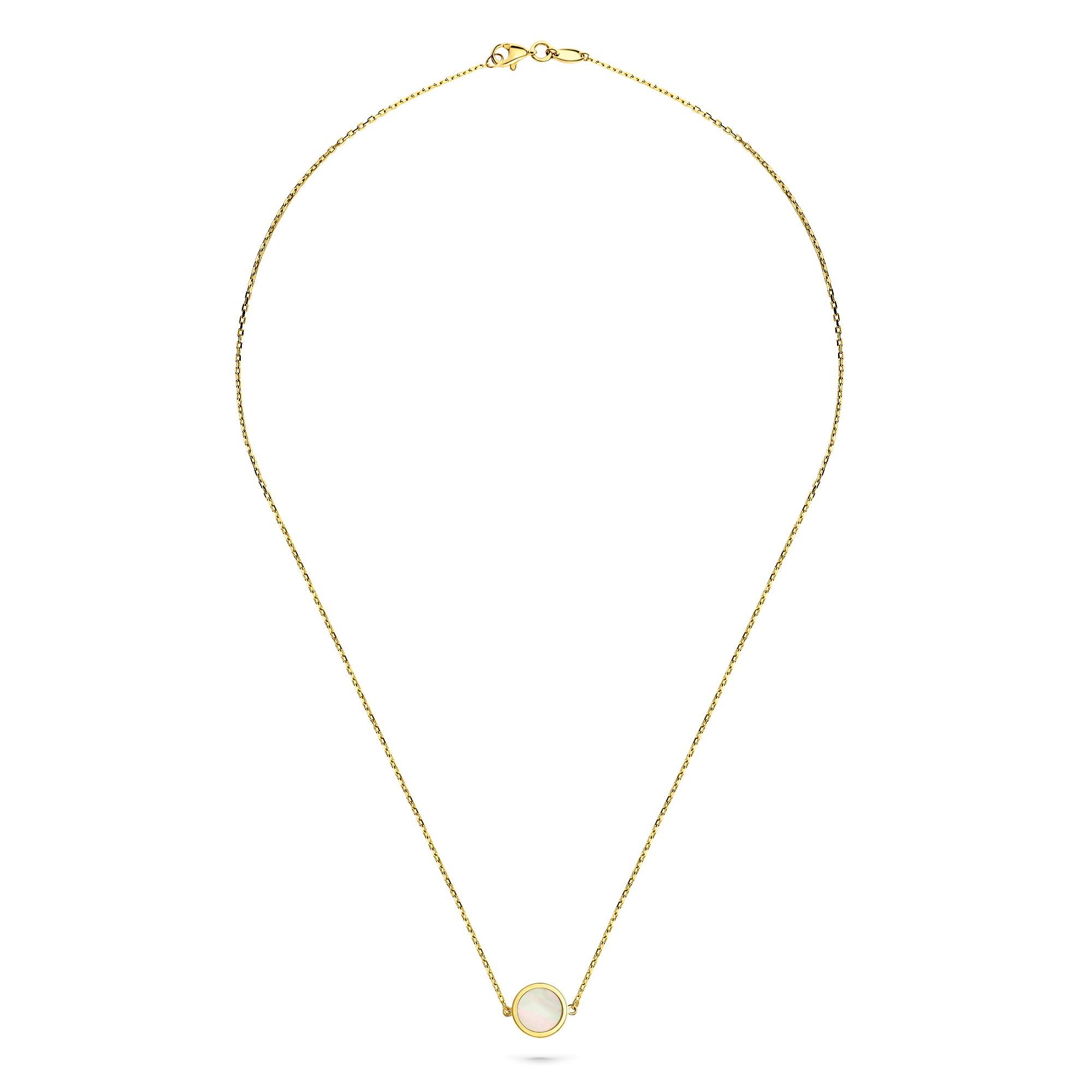 Geelgoud collier FOR6N0359-MOP-Y