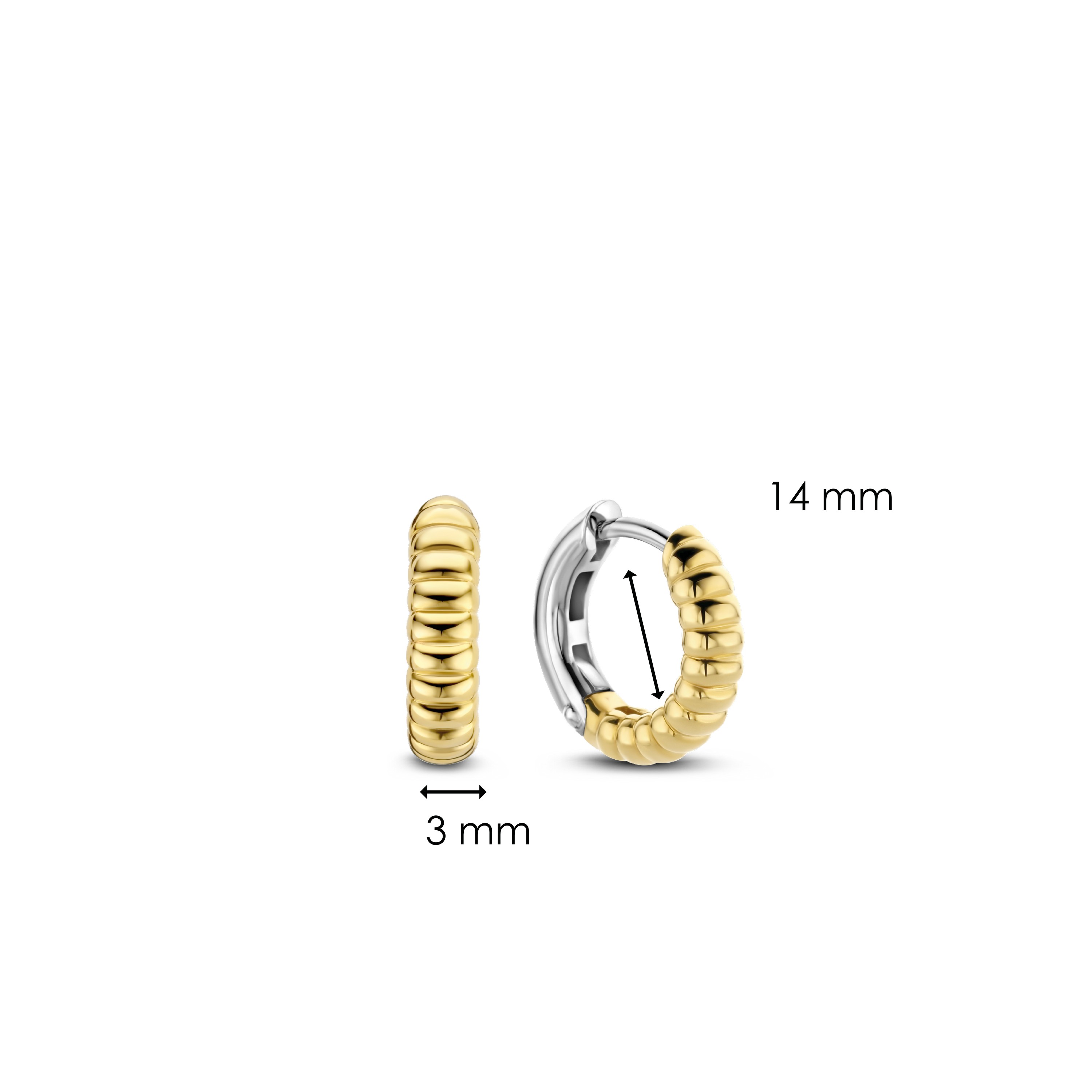 Gold plated oorringen 7839SY