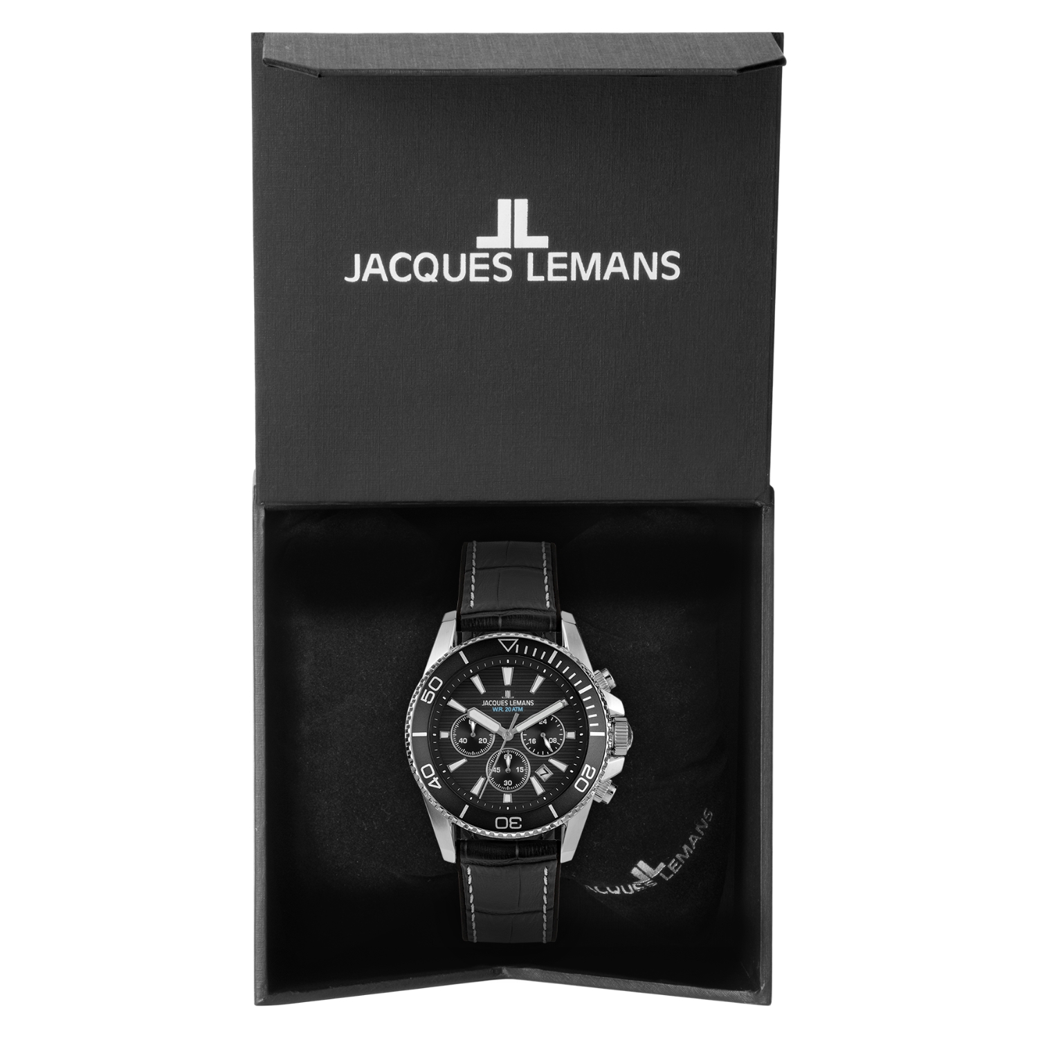 Herenhorloge Liverpool Diver Chronograph Black - 1-2206A