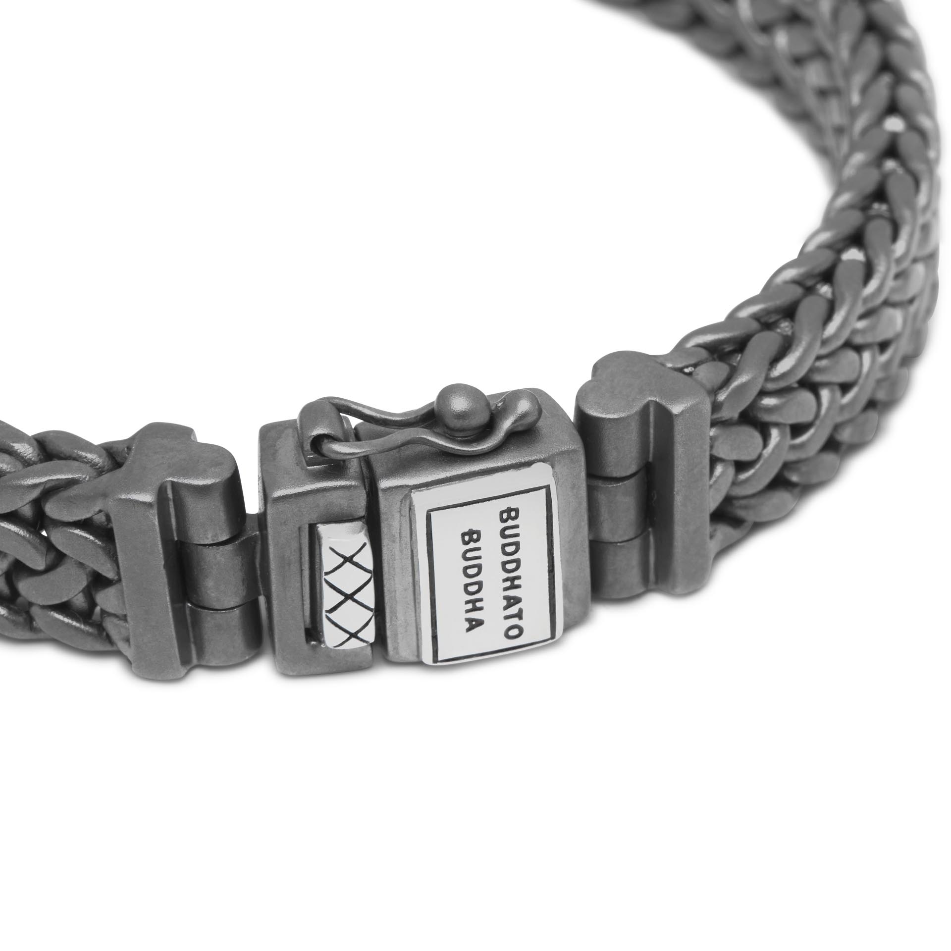 Armband Julius zwart Rhodium van sterling zilver 192BRS