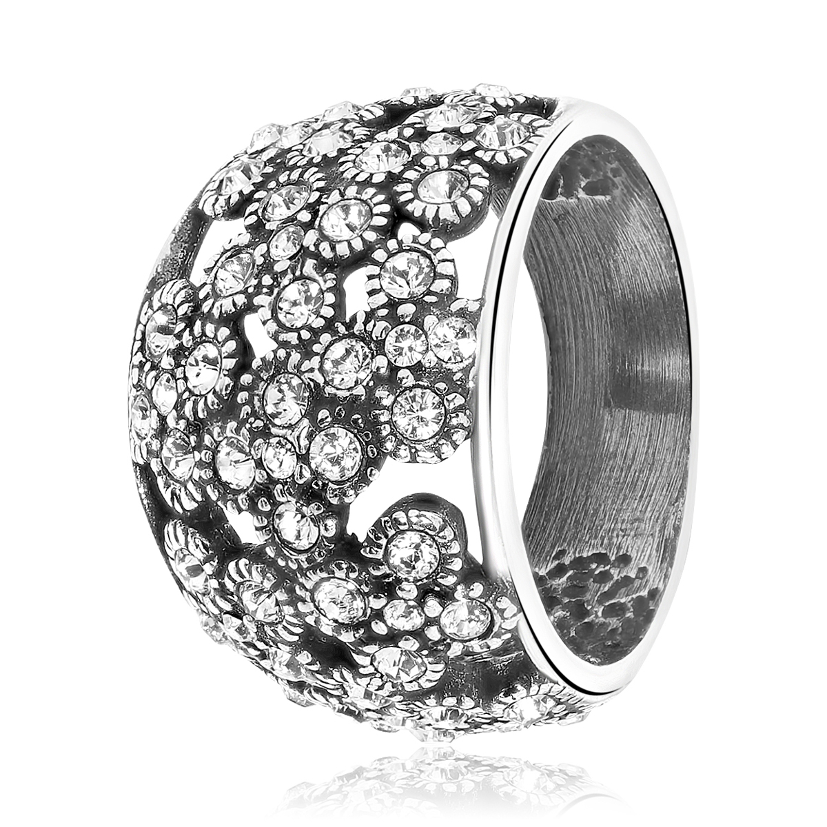 Zilveren ring 015589