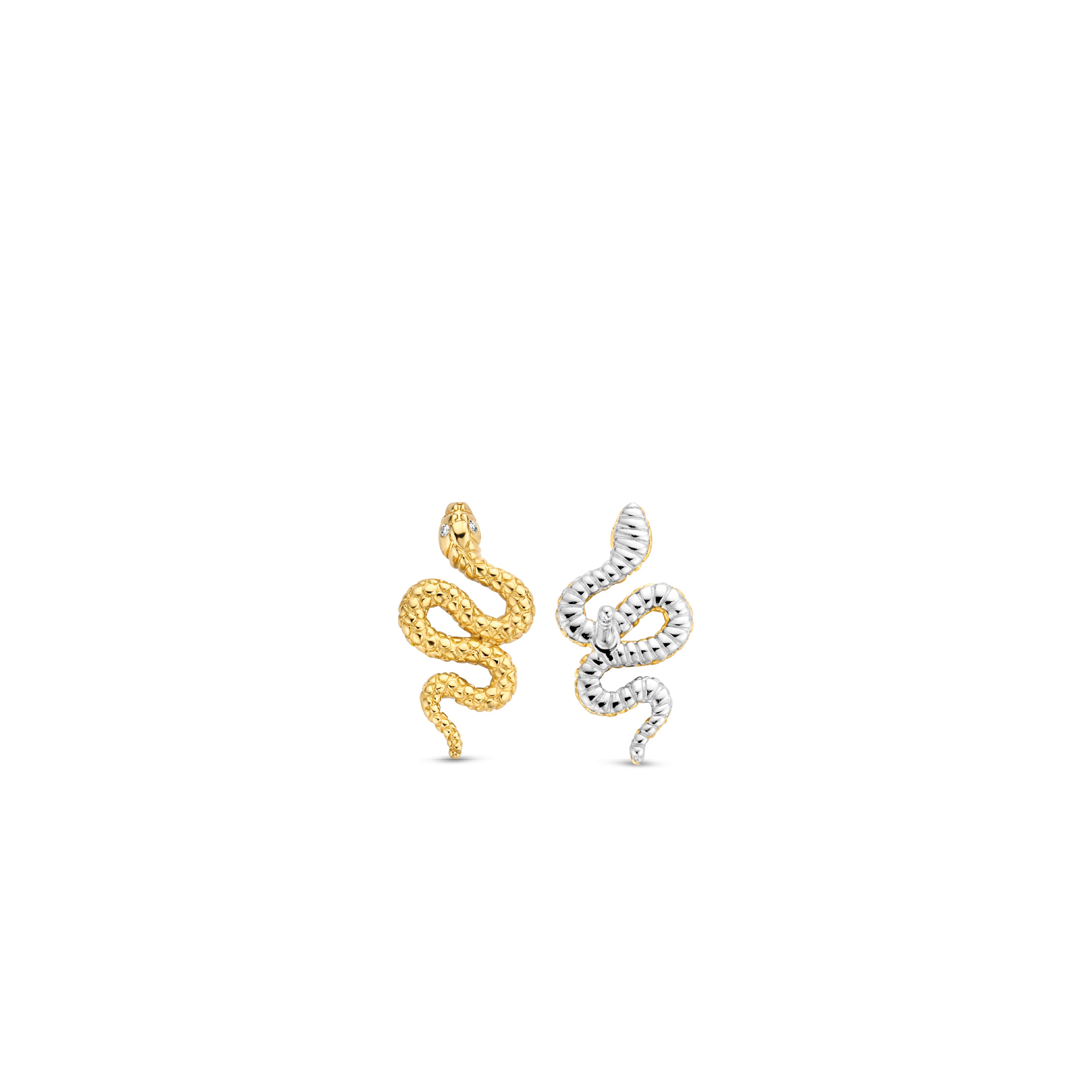 Oorknoppen gold plated Slang - 7826SY