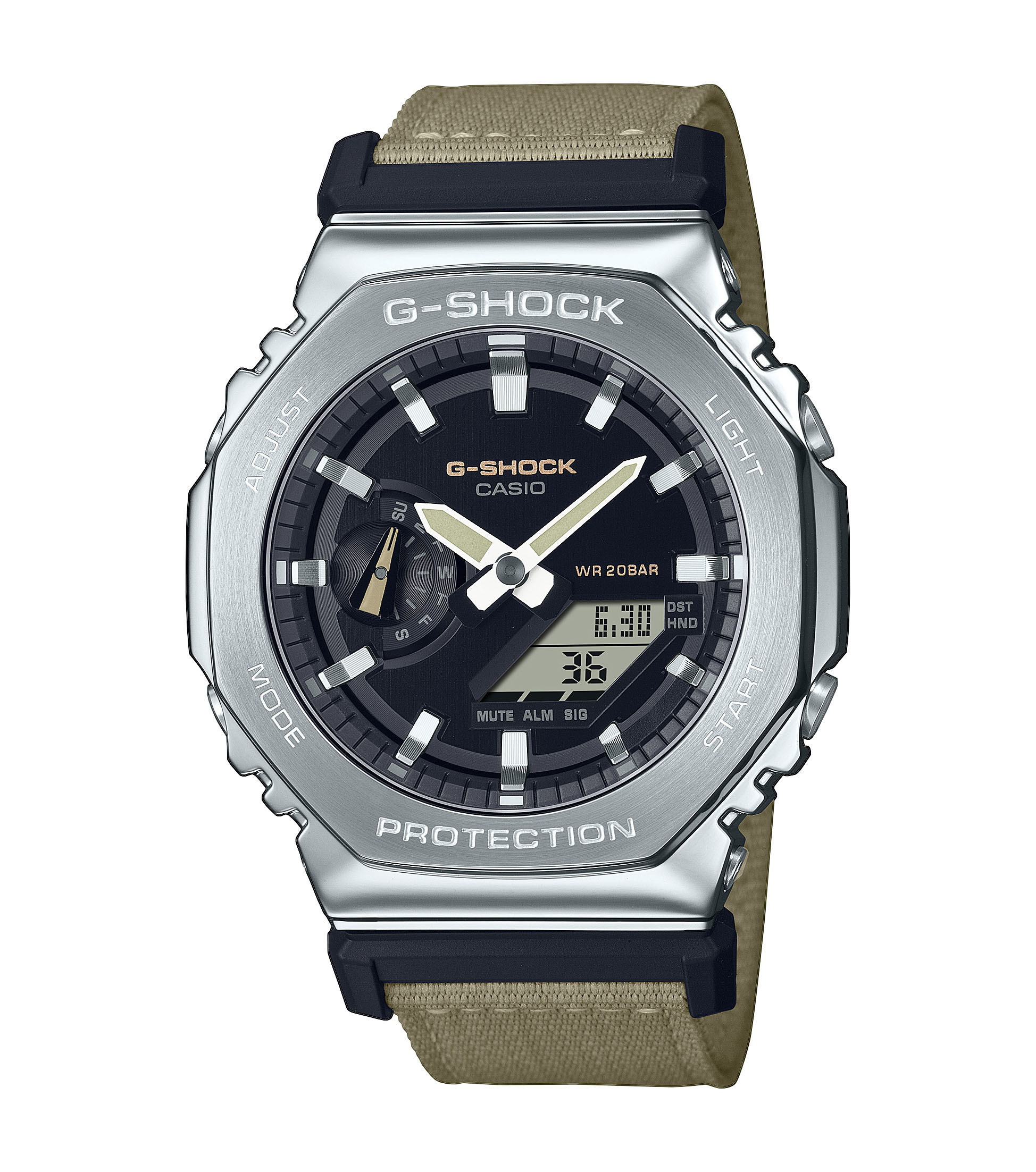 Herenhorloge Kaki GM-2100C-5AER