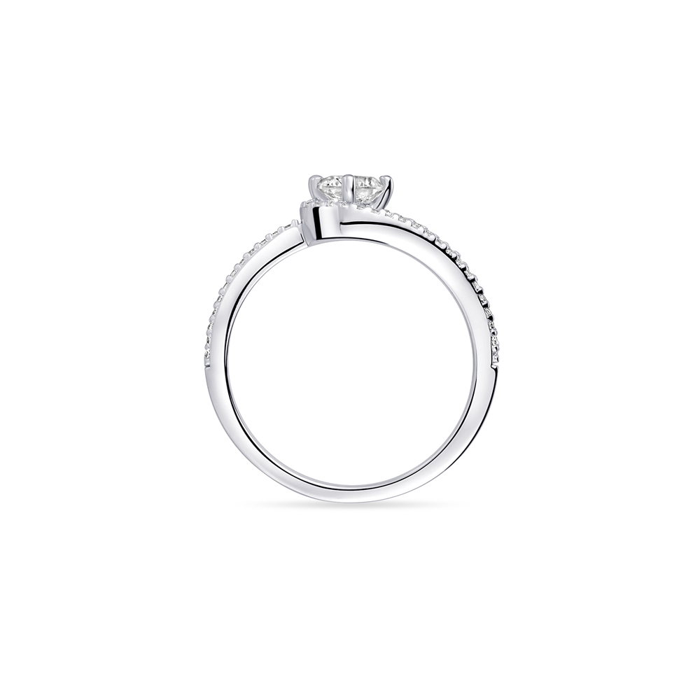 Ring sterling zilver met zirkonia - R418